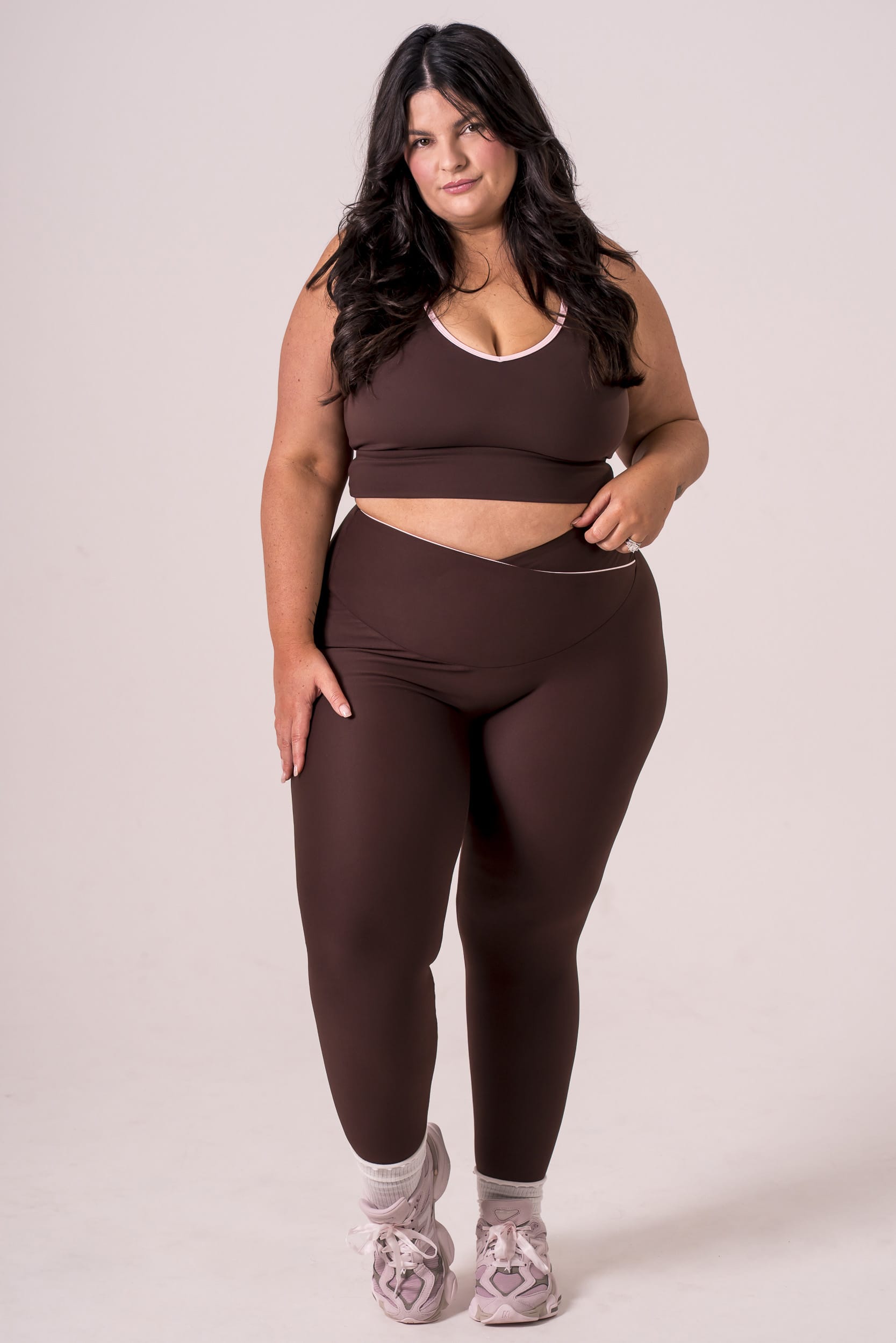 Espresso Duo Dynamic V Band Leggings