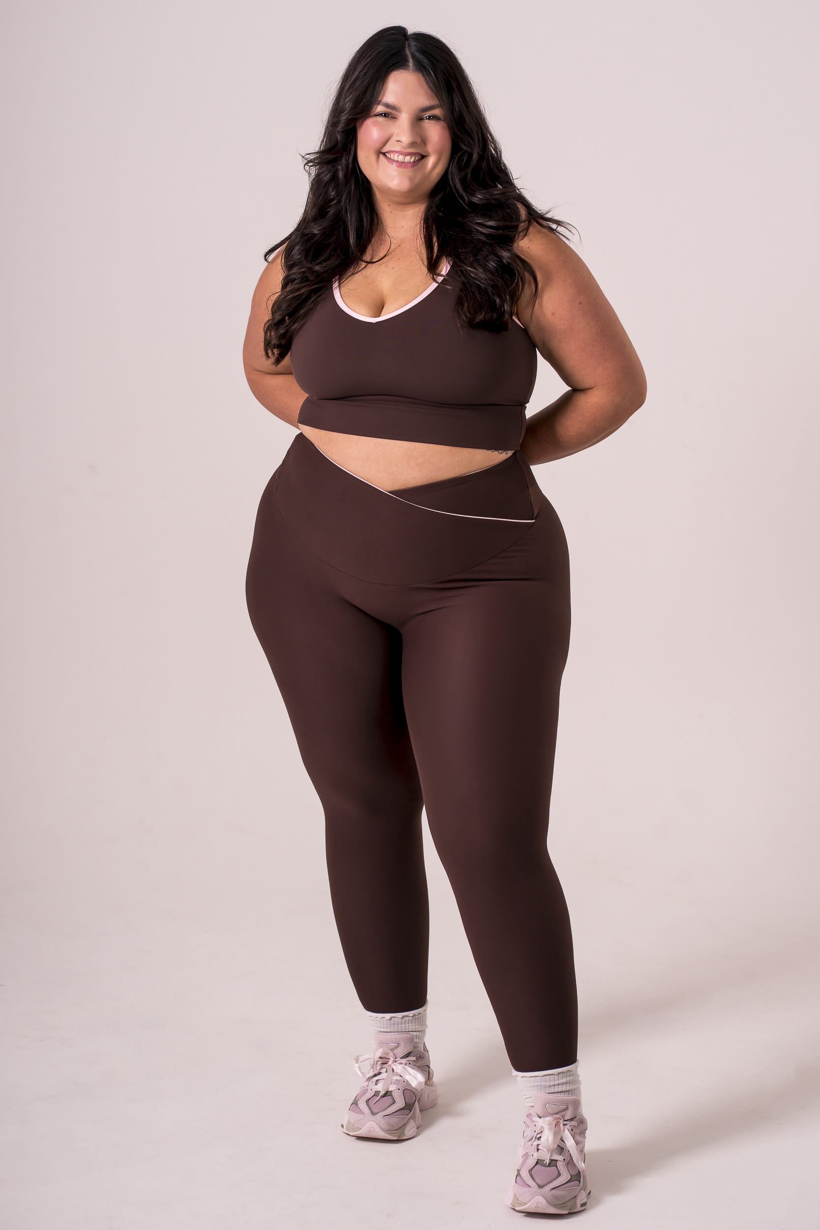 Espresso Duo Dynamic V Band Leggings