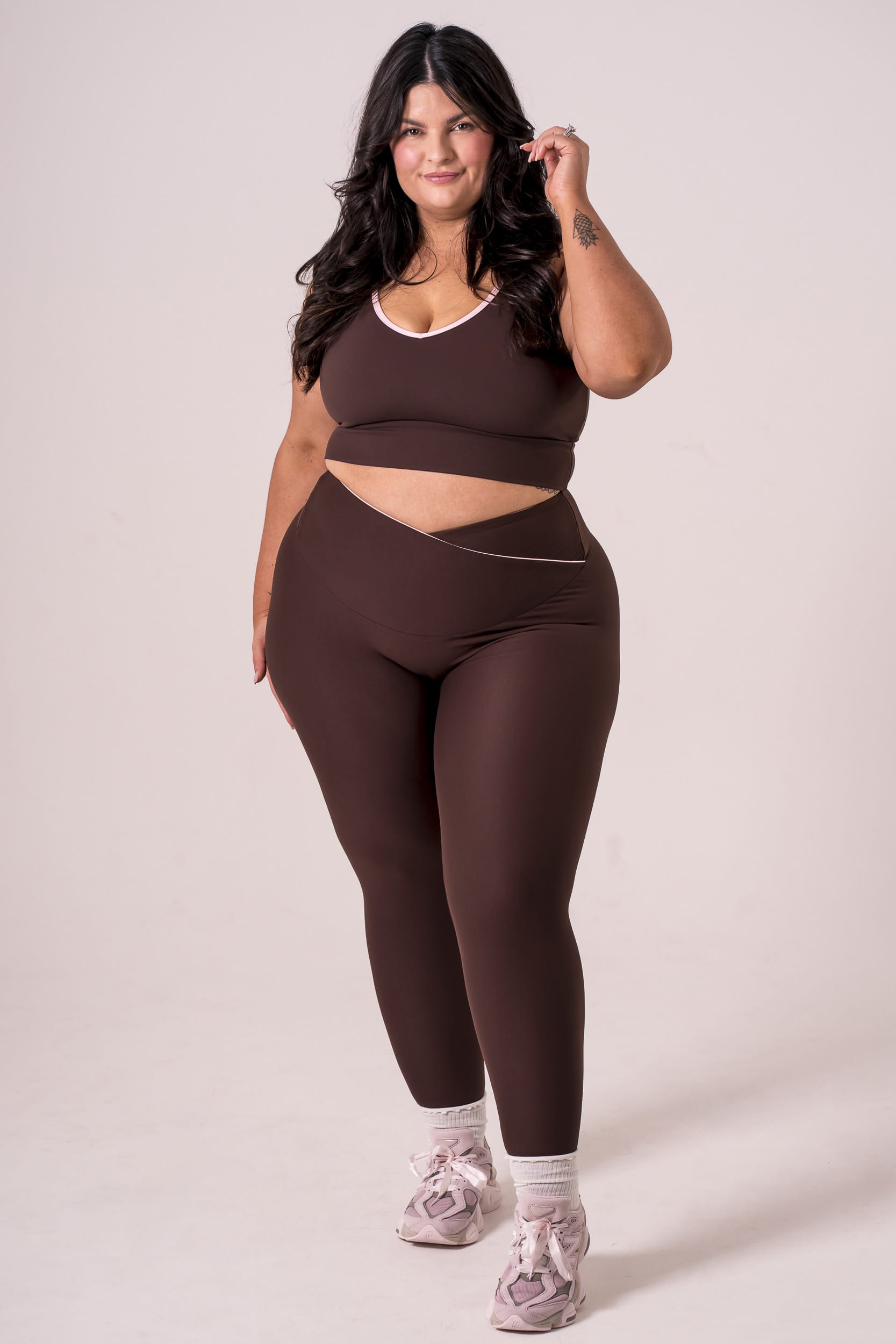 Espresso Duo Dynamic V Band Leggings