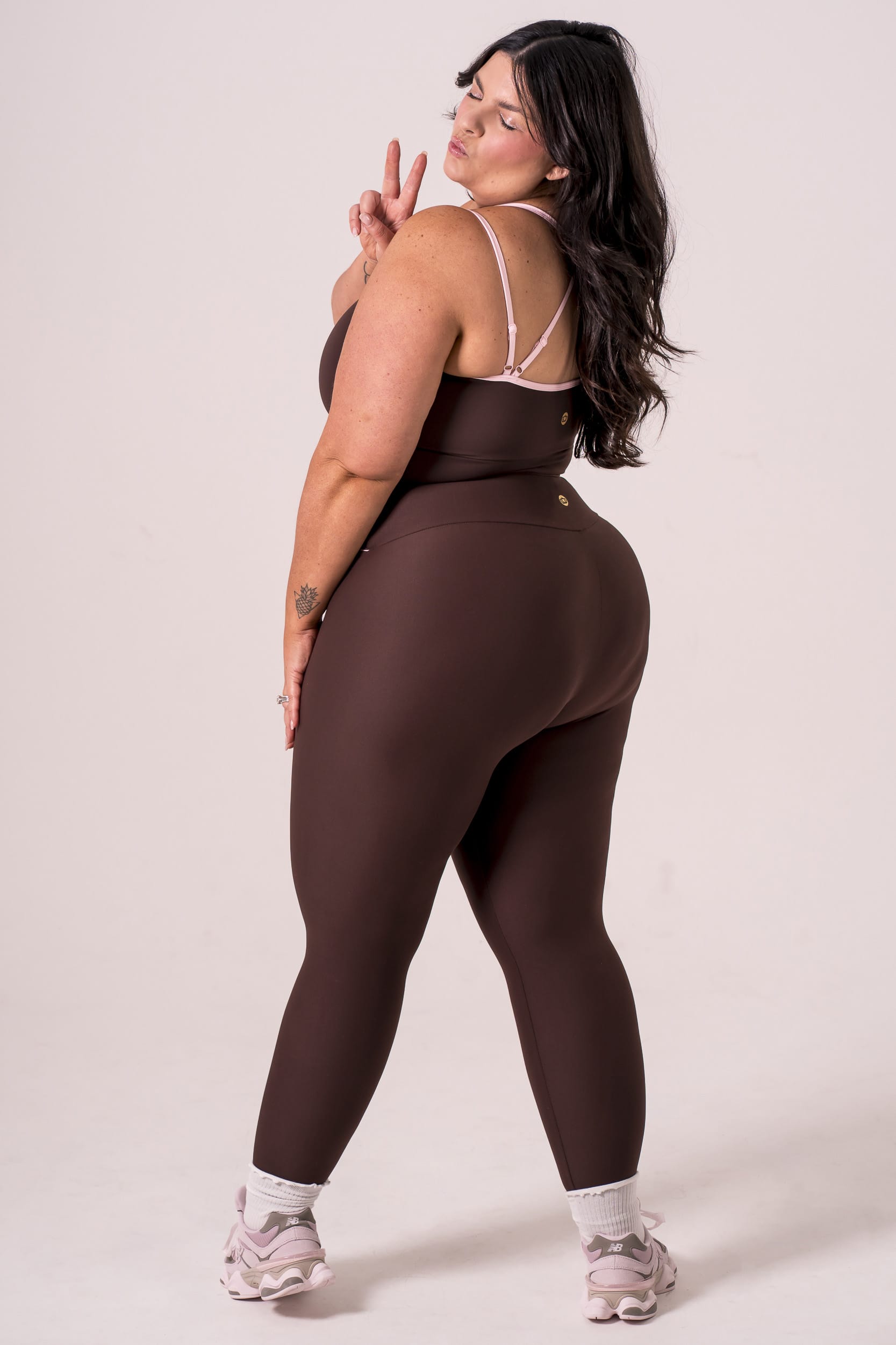 Espresso Duo Dynamic V Band Leggings