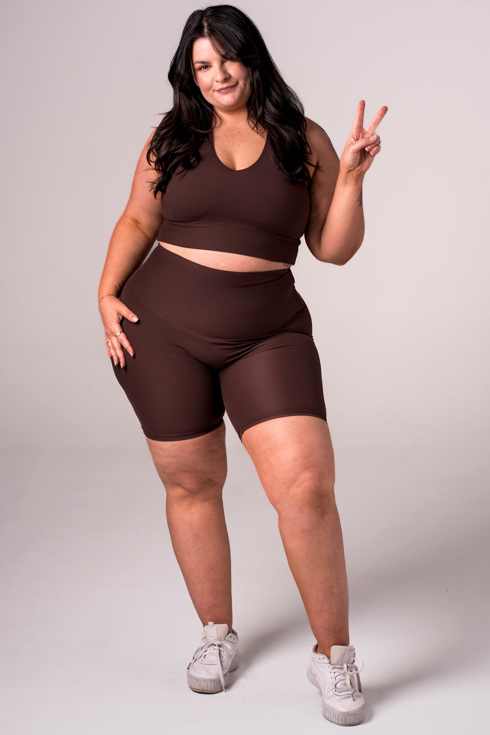 Espresso Dynamic High Waisted Booty Shorts