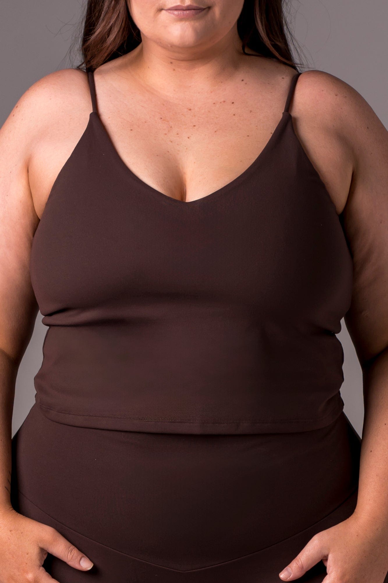 Espresso Luxe Longline Crop