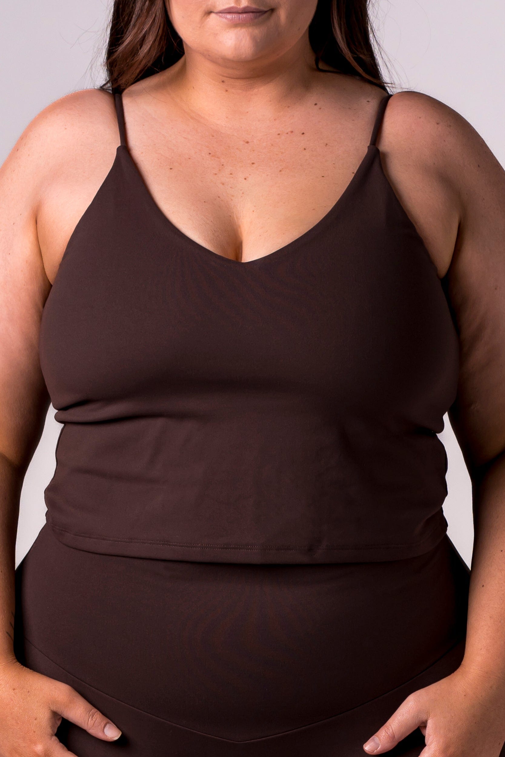 Espresso Luxe Longline Crop