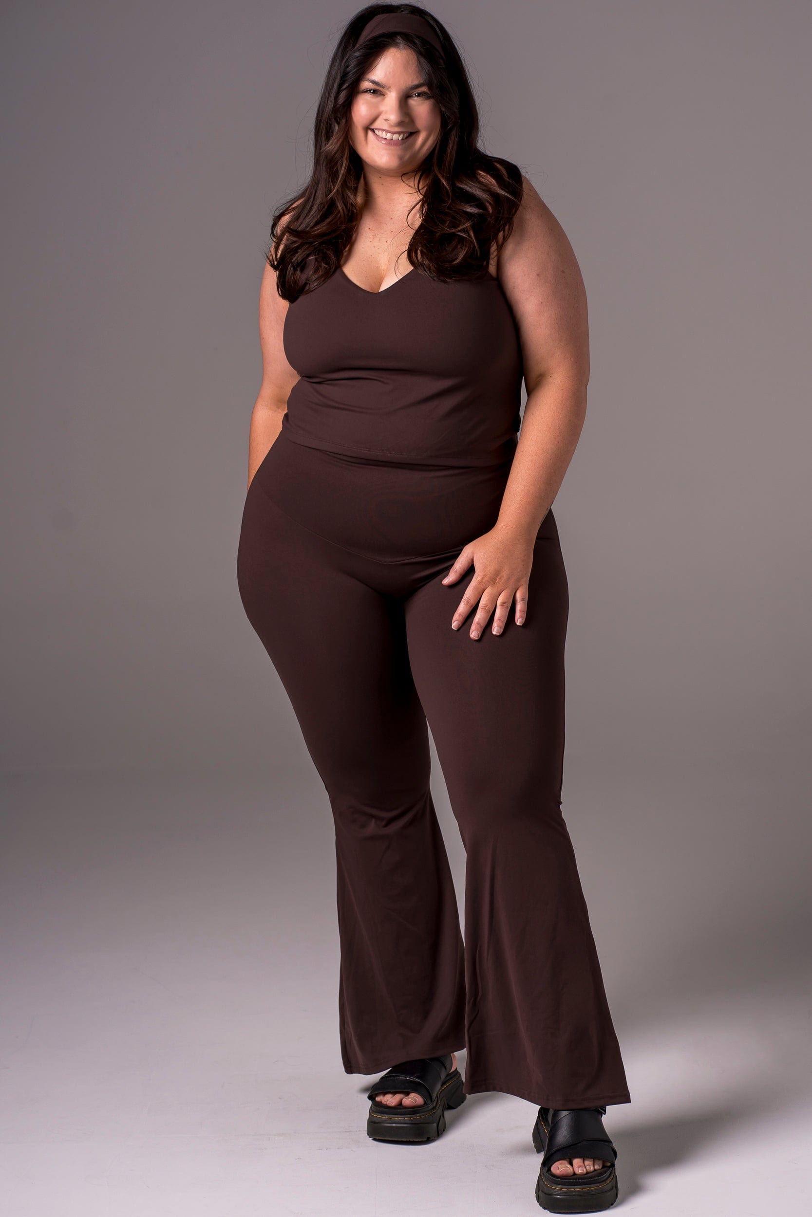Espresso Luxe Pocket Yoga Pants