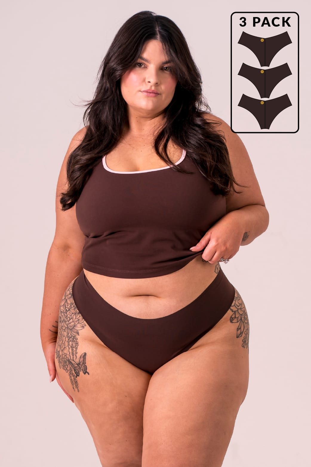 Espresso Luxe Underwear 3 Pack