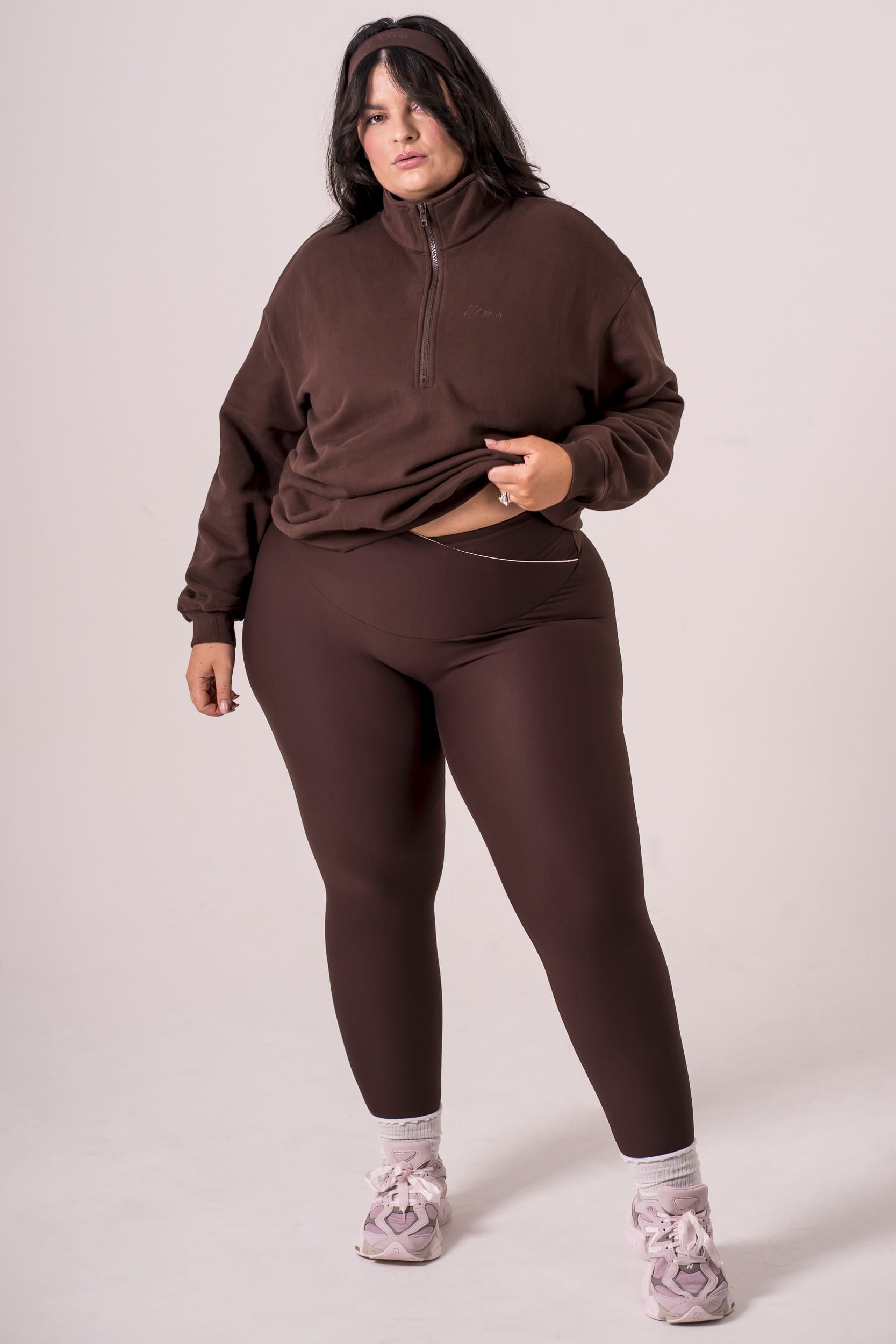 Espresso Quarter Zip Sweater