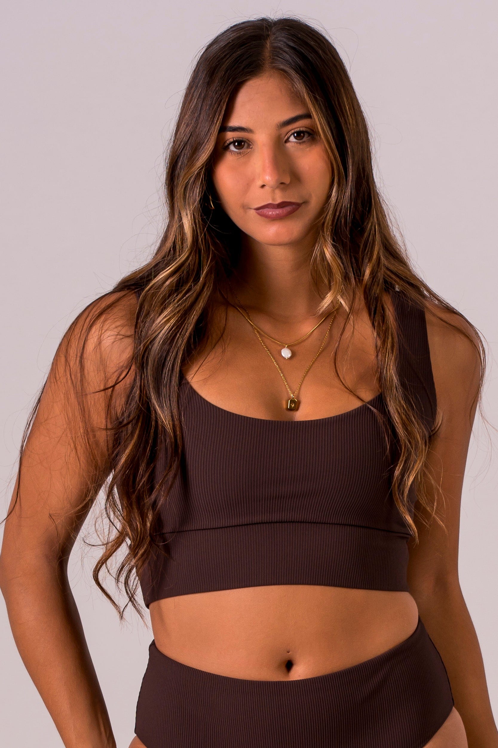 Espresso Reversible Bikini Top