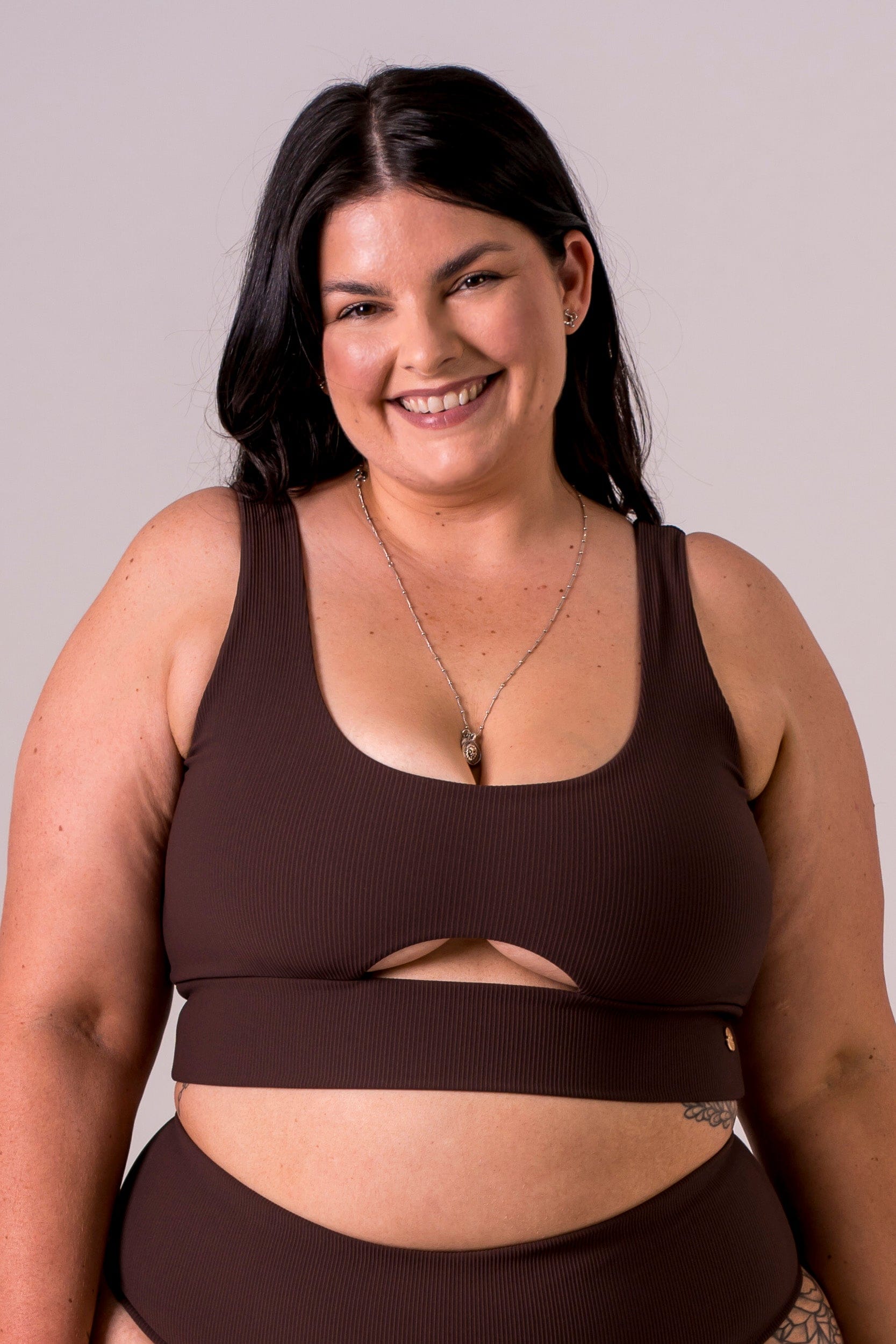 Espresso Reversible Bikini Top