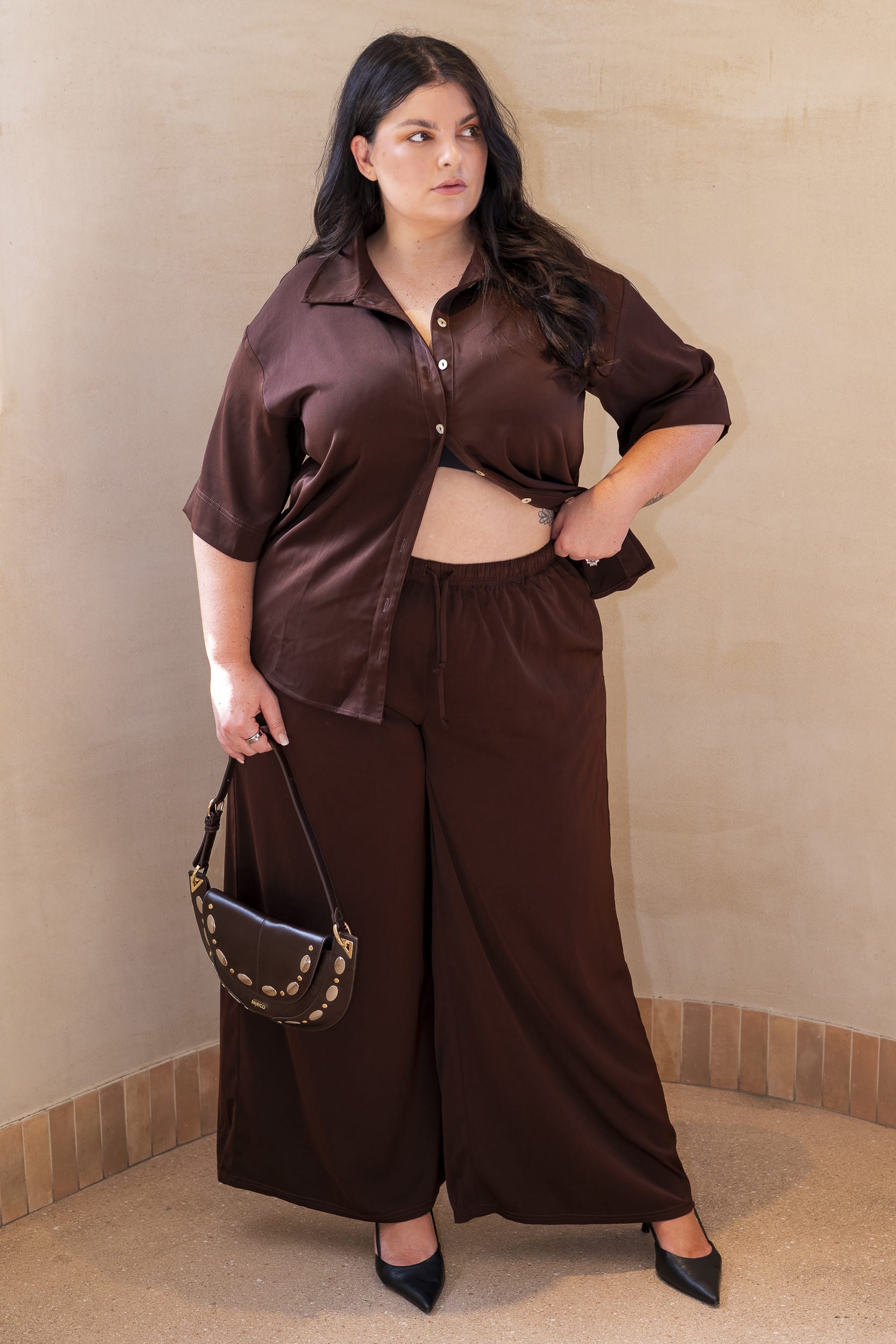 Espresso Wide Leg Pants