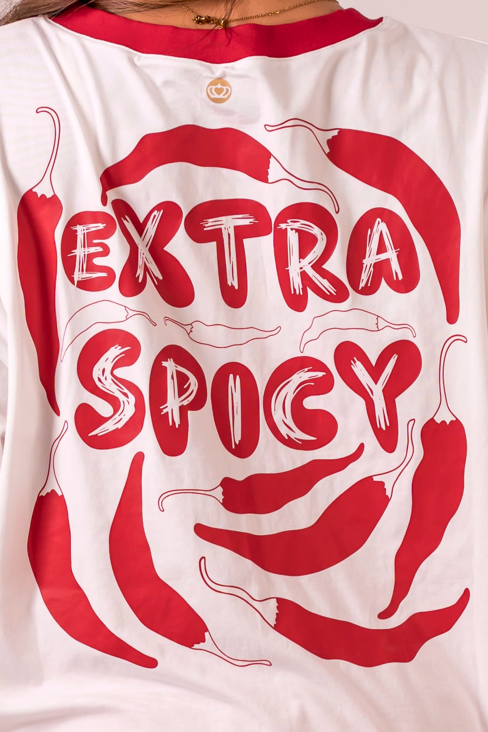 Extra Spicy V Neck Oversized T-Shirt