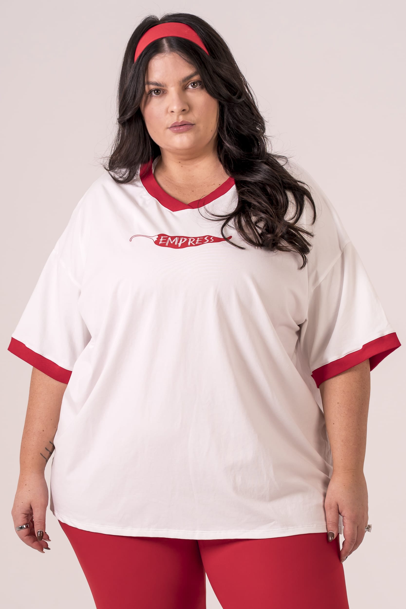 Extra Spicy V Neck Oversized T-Shirt