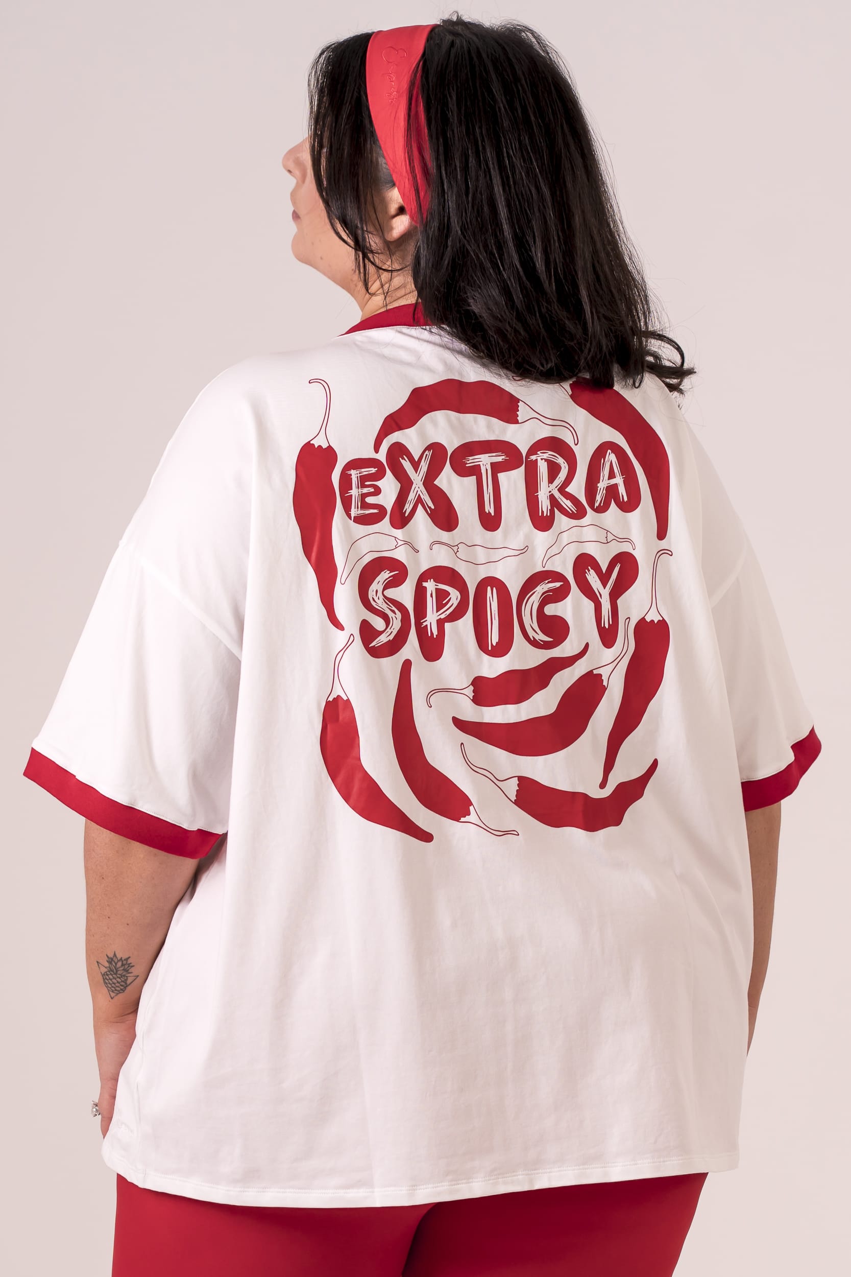 Extra Spicy V Neck Oversized T-Shirt