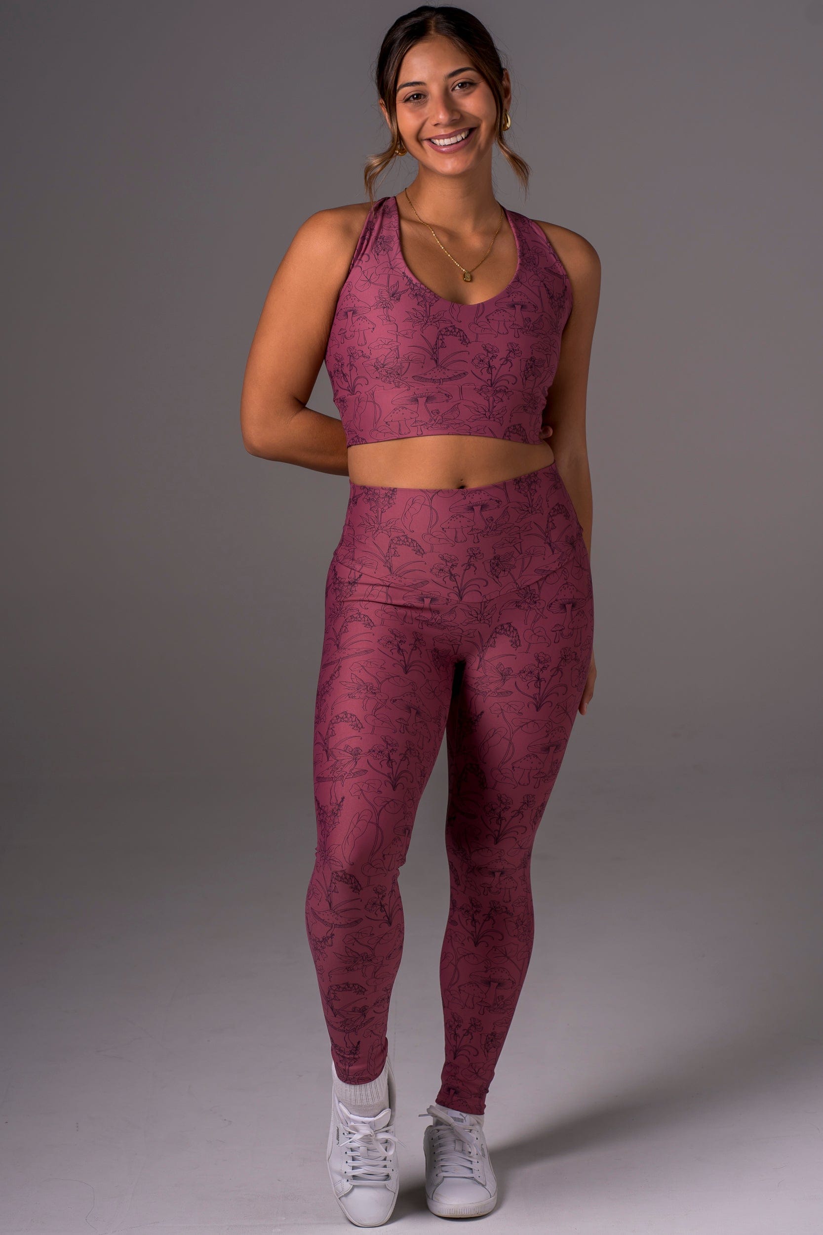Fairy Garden Dynamic High Waisted Ankle Biter Leggings