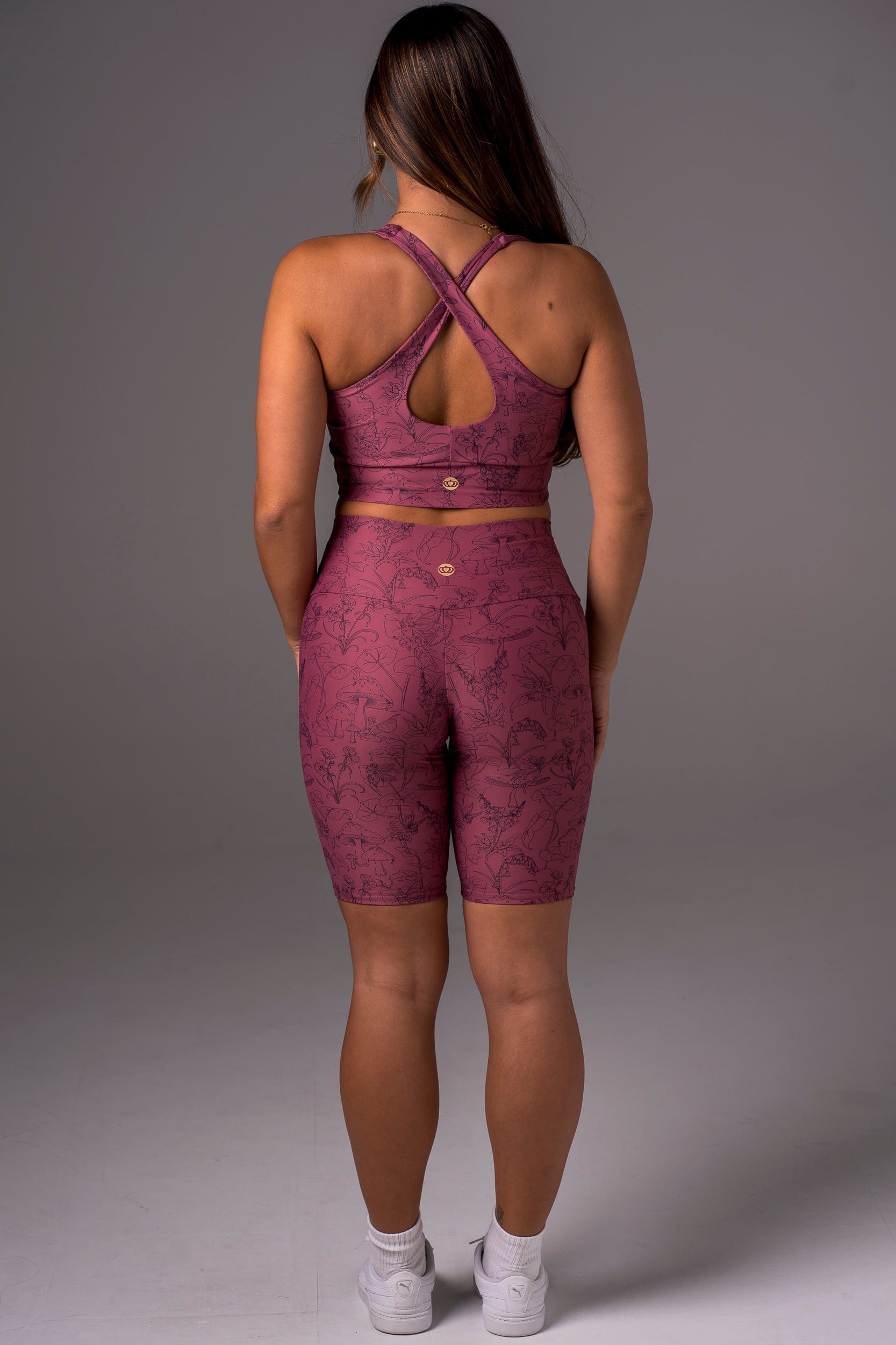 Fairy Garden Dynamic High Waisted Bike Shorts