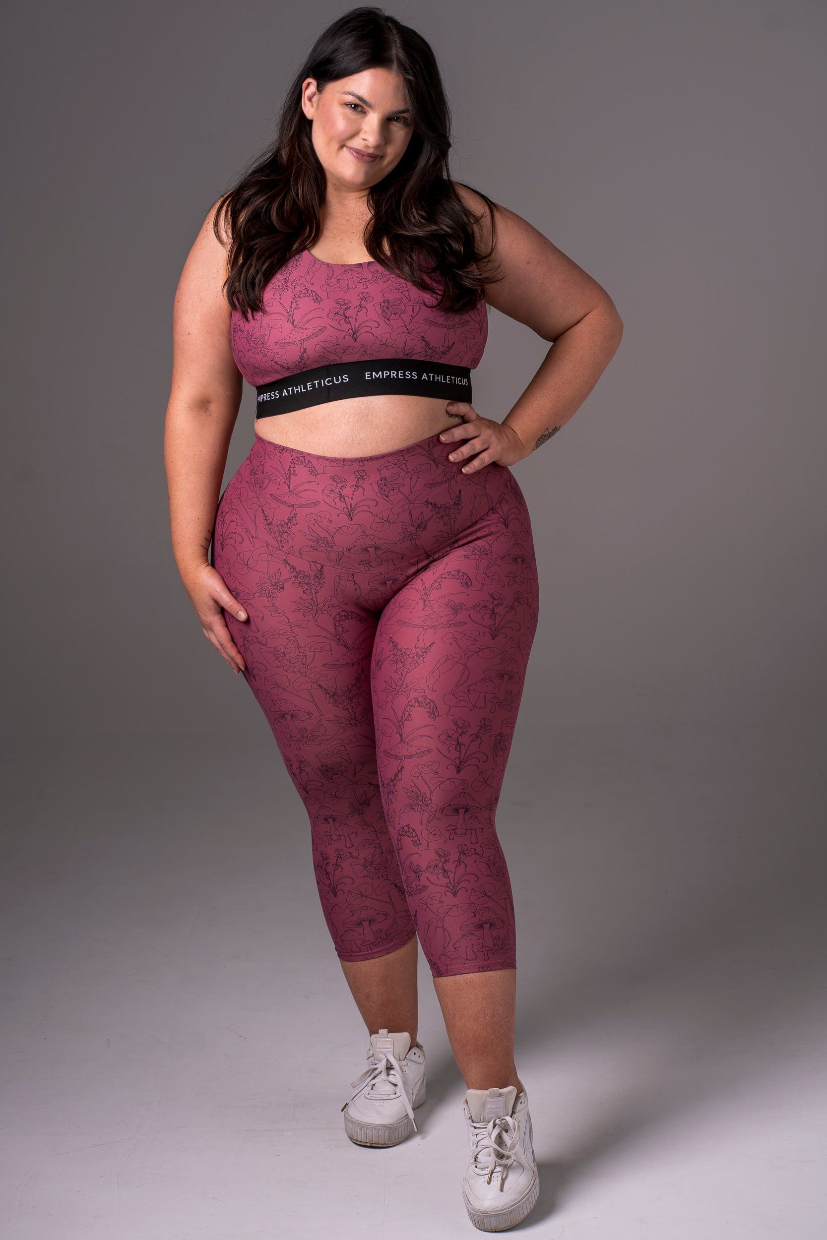 Fairy Garden Dynamic High Waisted Capri Leggings