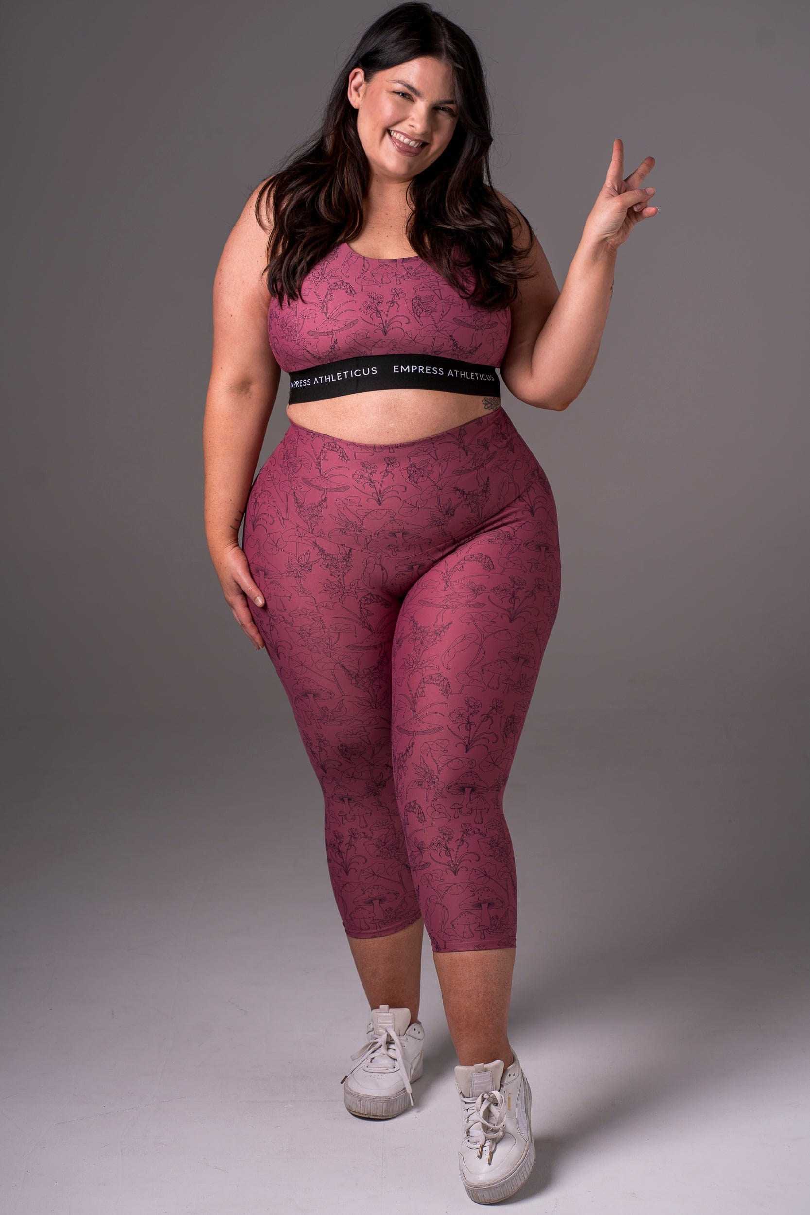 Fairy Garden Dynamic High Waisted Capri Leggings