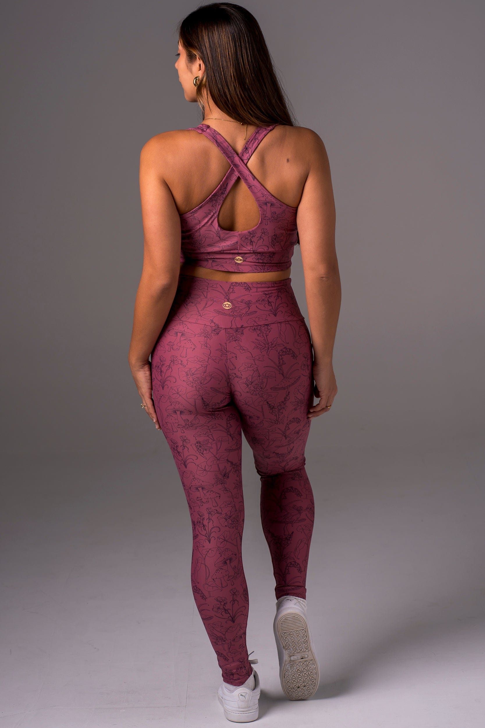Fairy Garden Dynamic High Waisted Pocket Ankle Biter Leggings