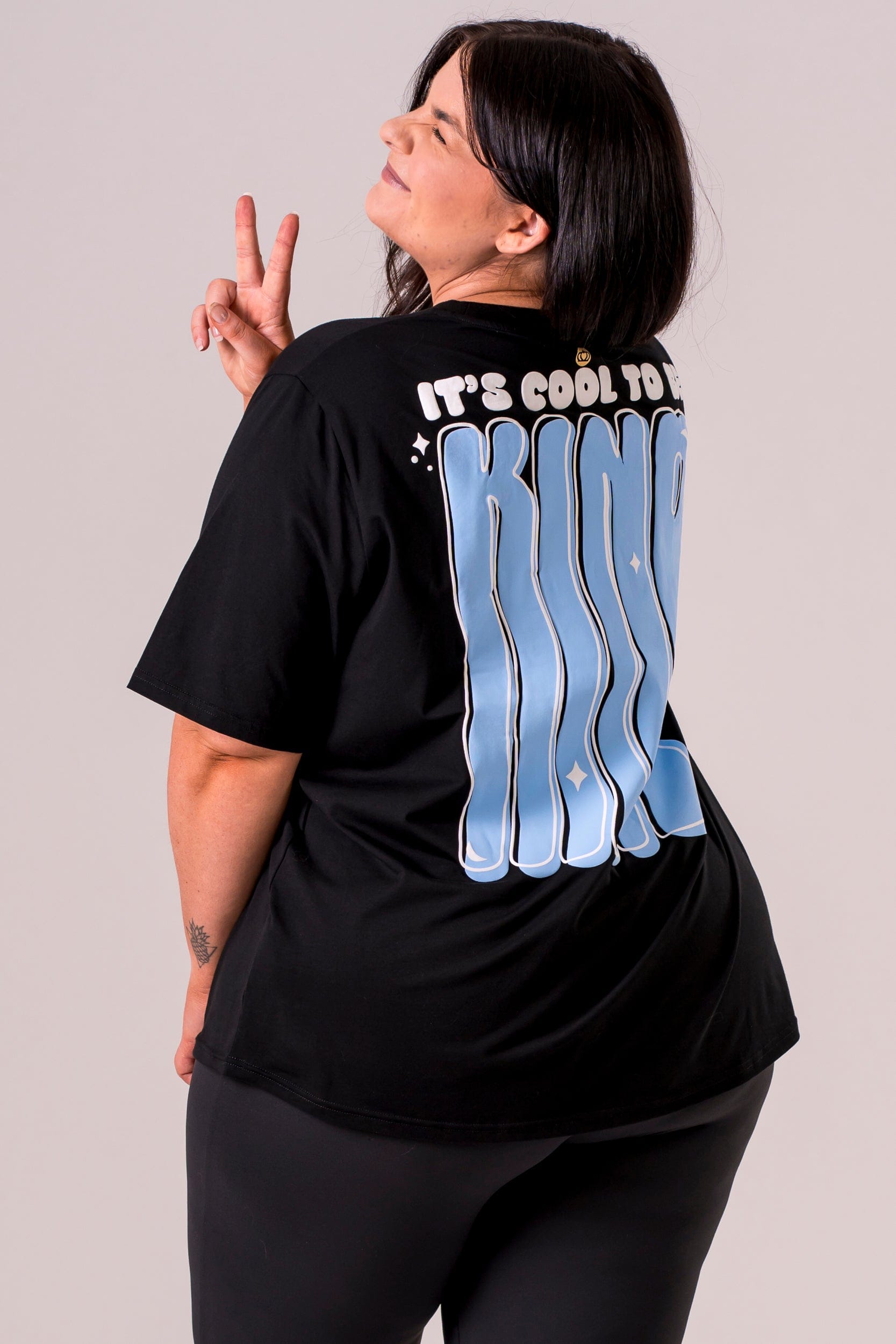 Kindness Black Oversized T-Shirt