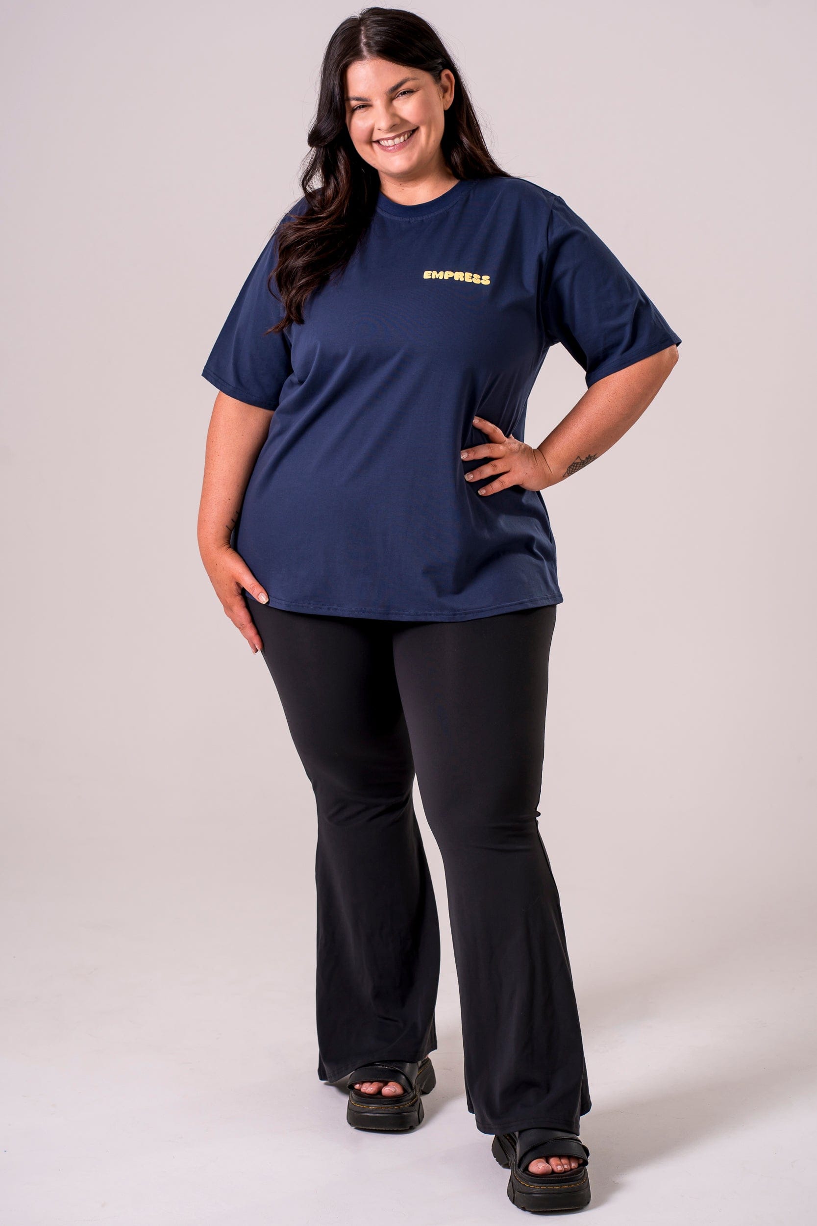 Kindness Navy Oversized T-Shirt