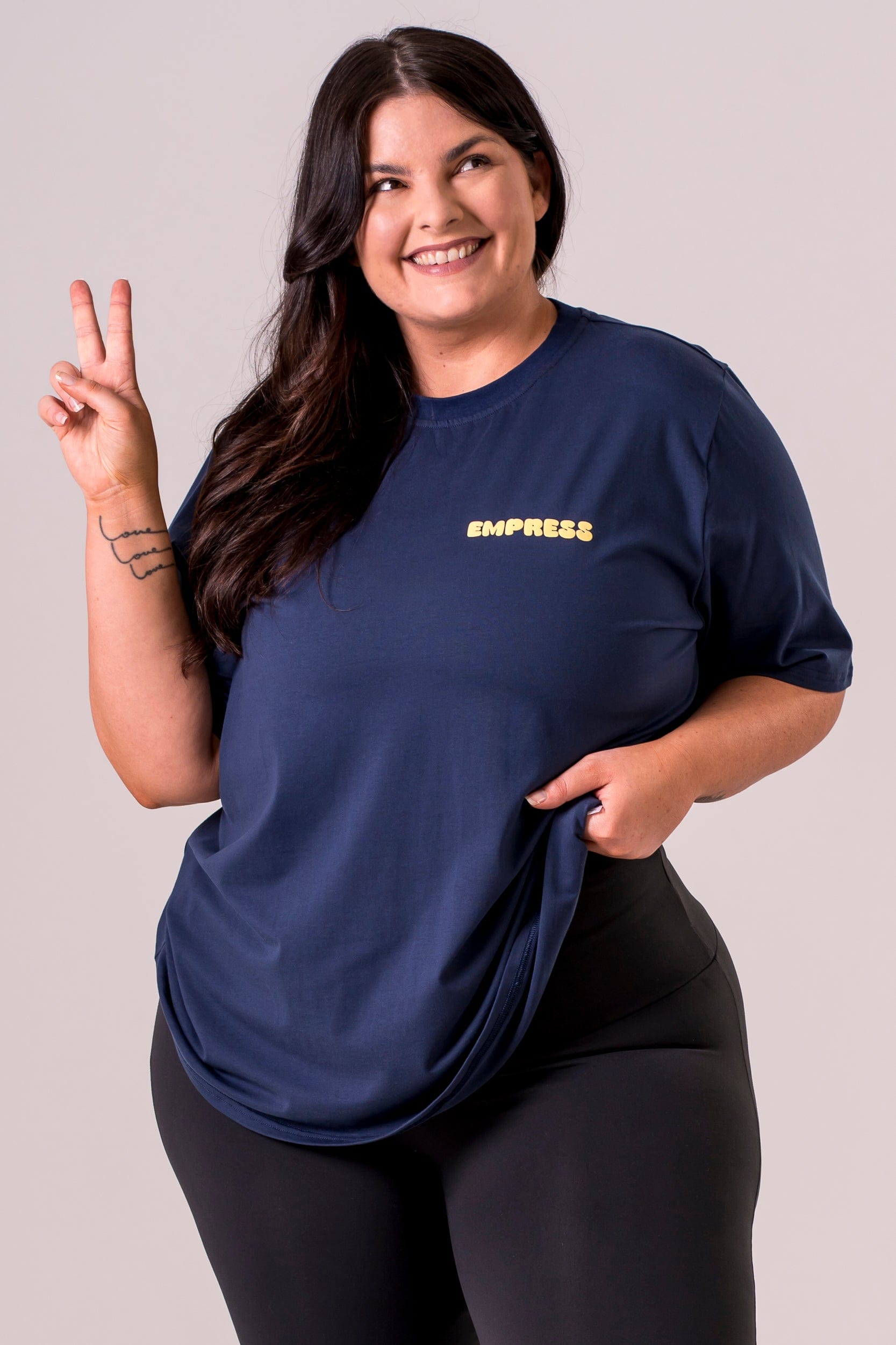 Kindness Navy Oversized T-Shirt