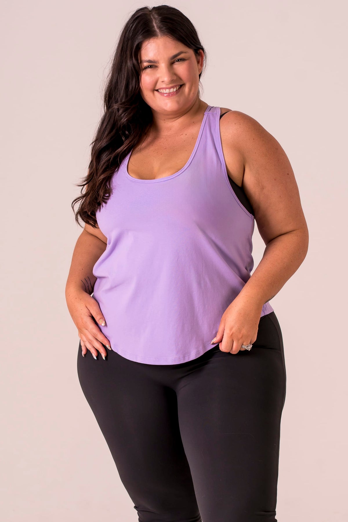 Lavender Racer Tank