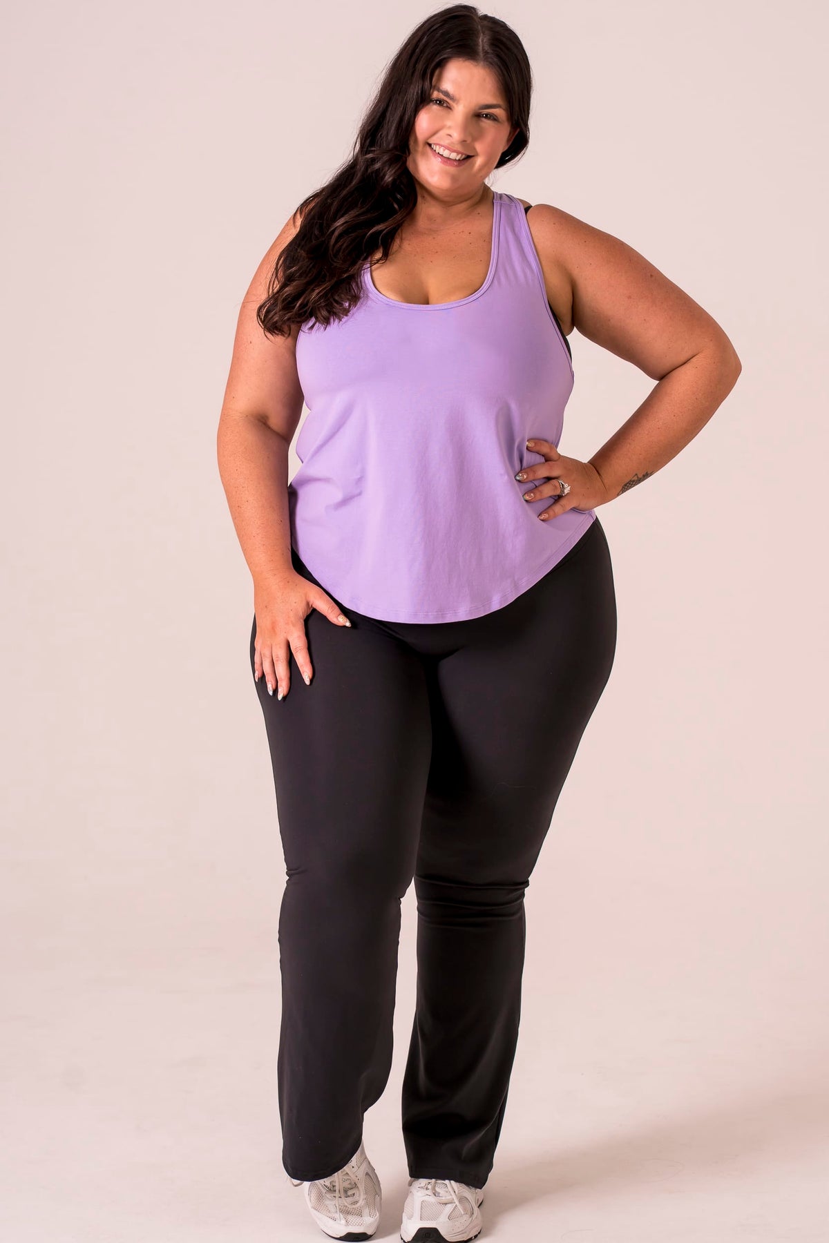 Lavender Racer Tank