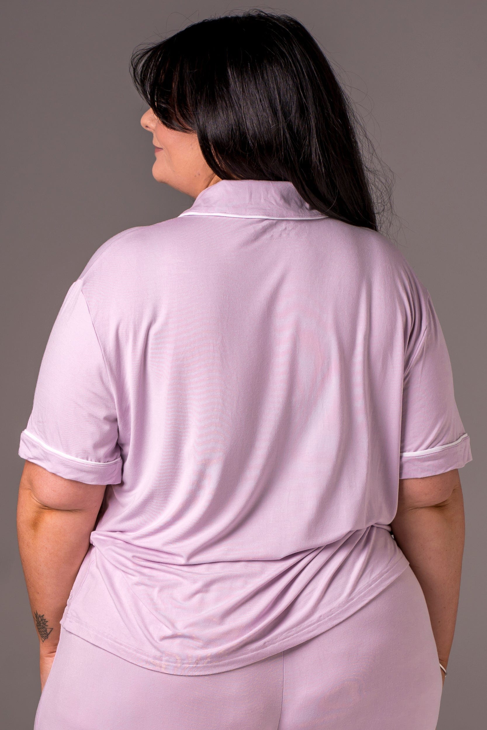 Lilac Bamboo Pyjama Shirt
