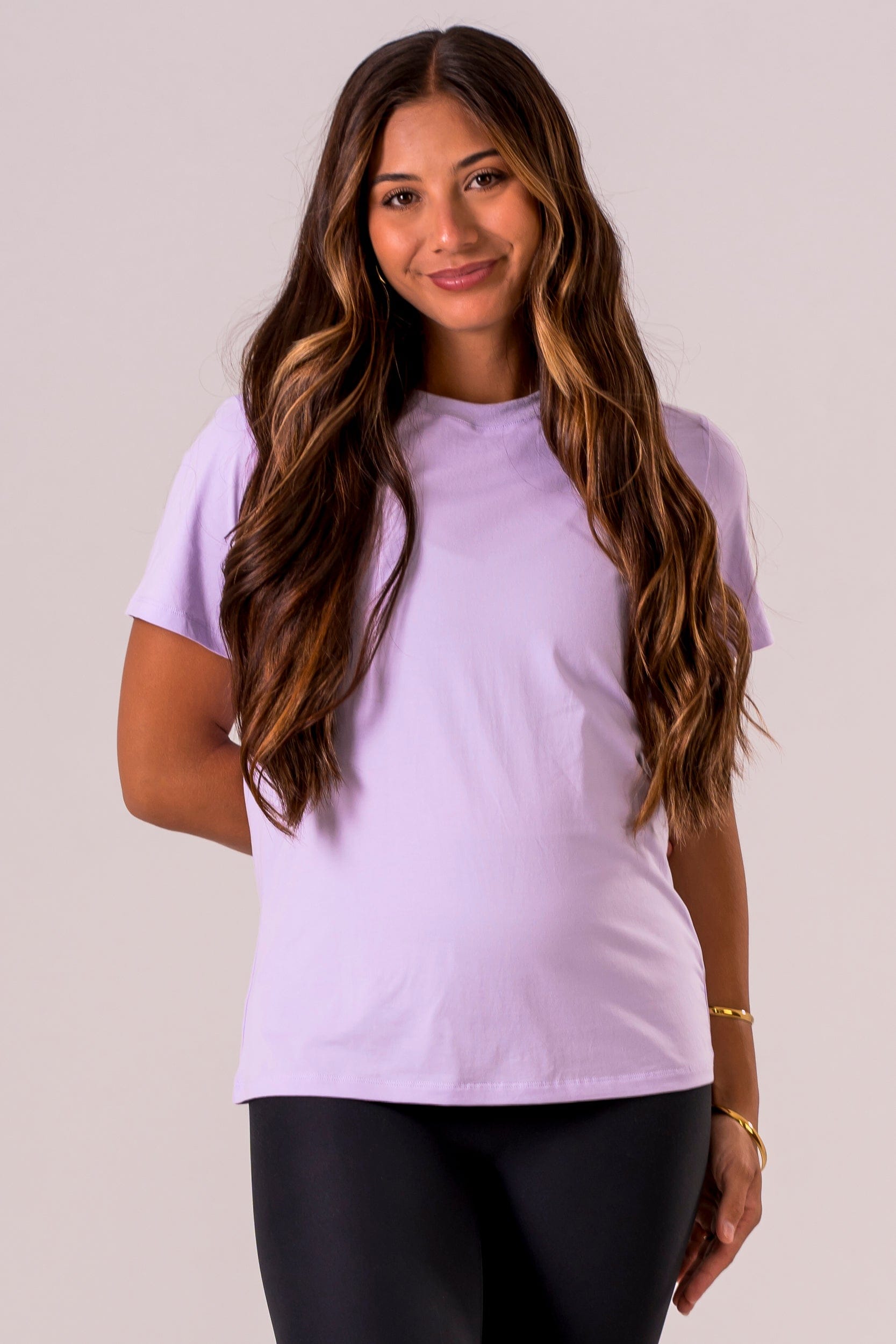 Lilac Basic Tee