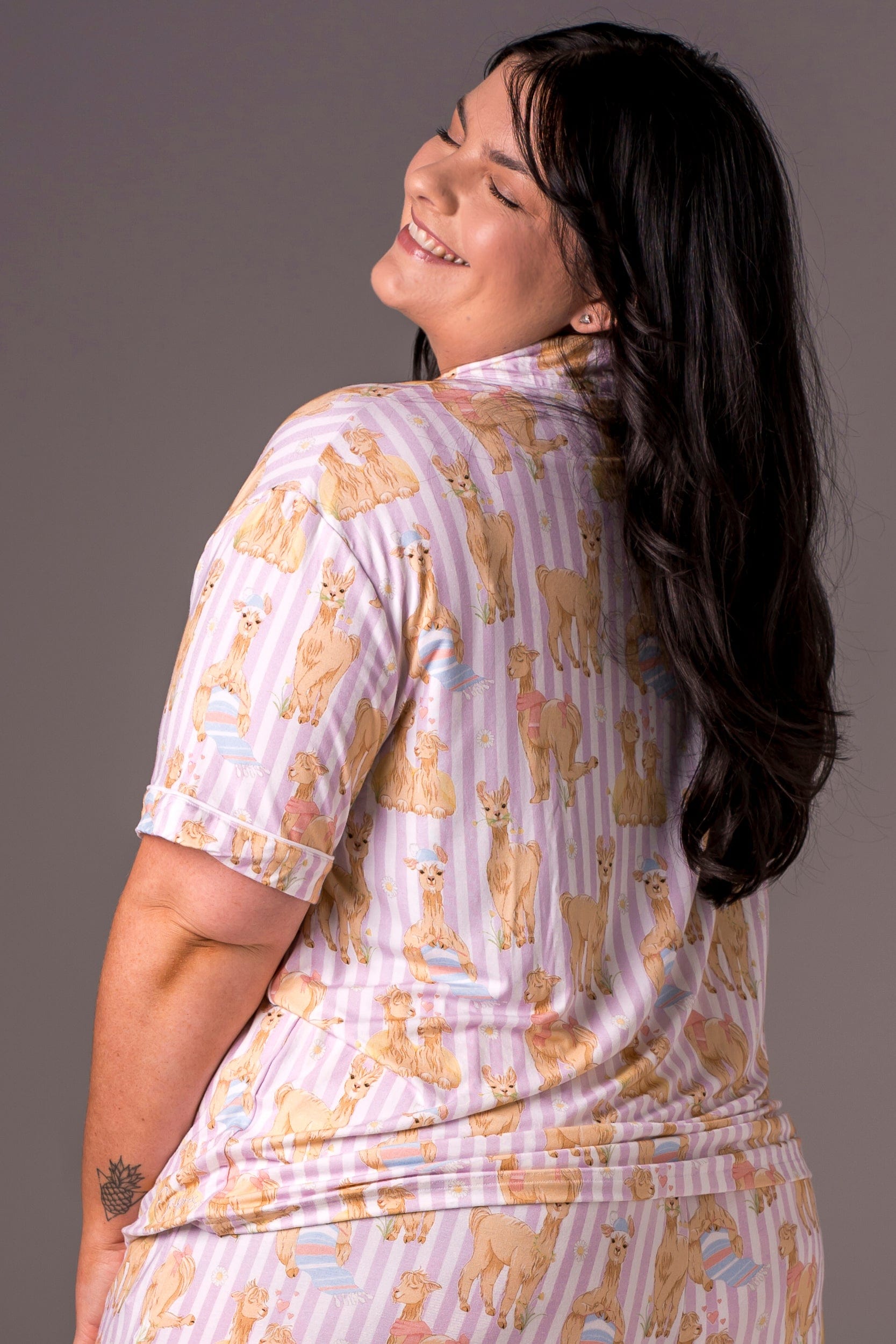 Llama Bamboo Pyjama Shirt