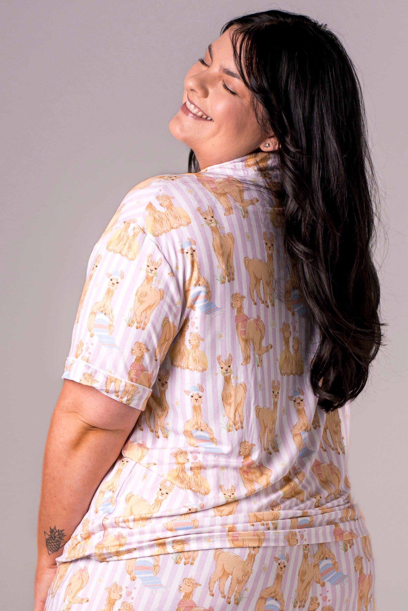 Llama Bamboo Pyjama Shirt