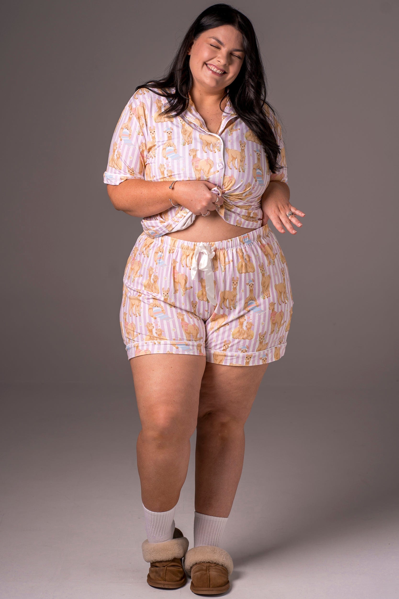 Llama Bamboo Pyjama Shorts