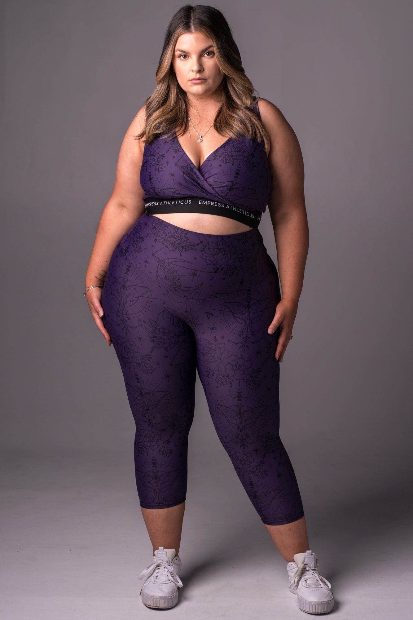 Luna Dynamic High Waisted Seamless Front Capri Leggings