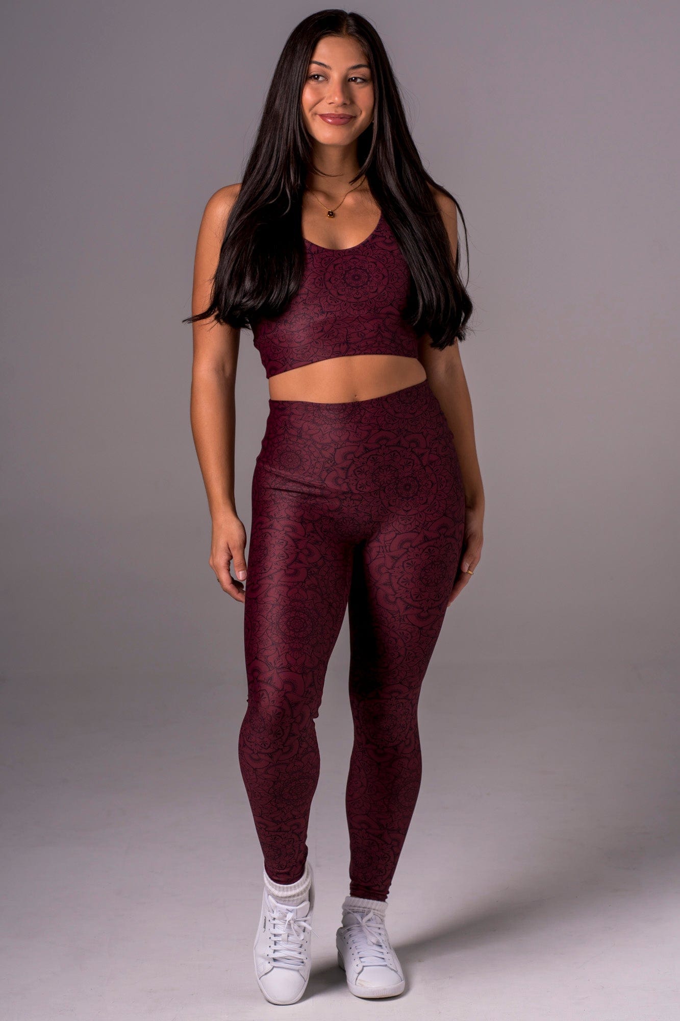 Mandala Dynamic High Waisted Ankle Biter Leggings