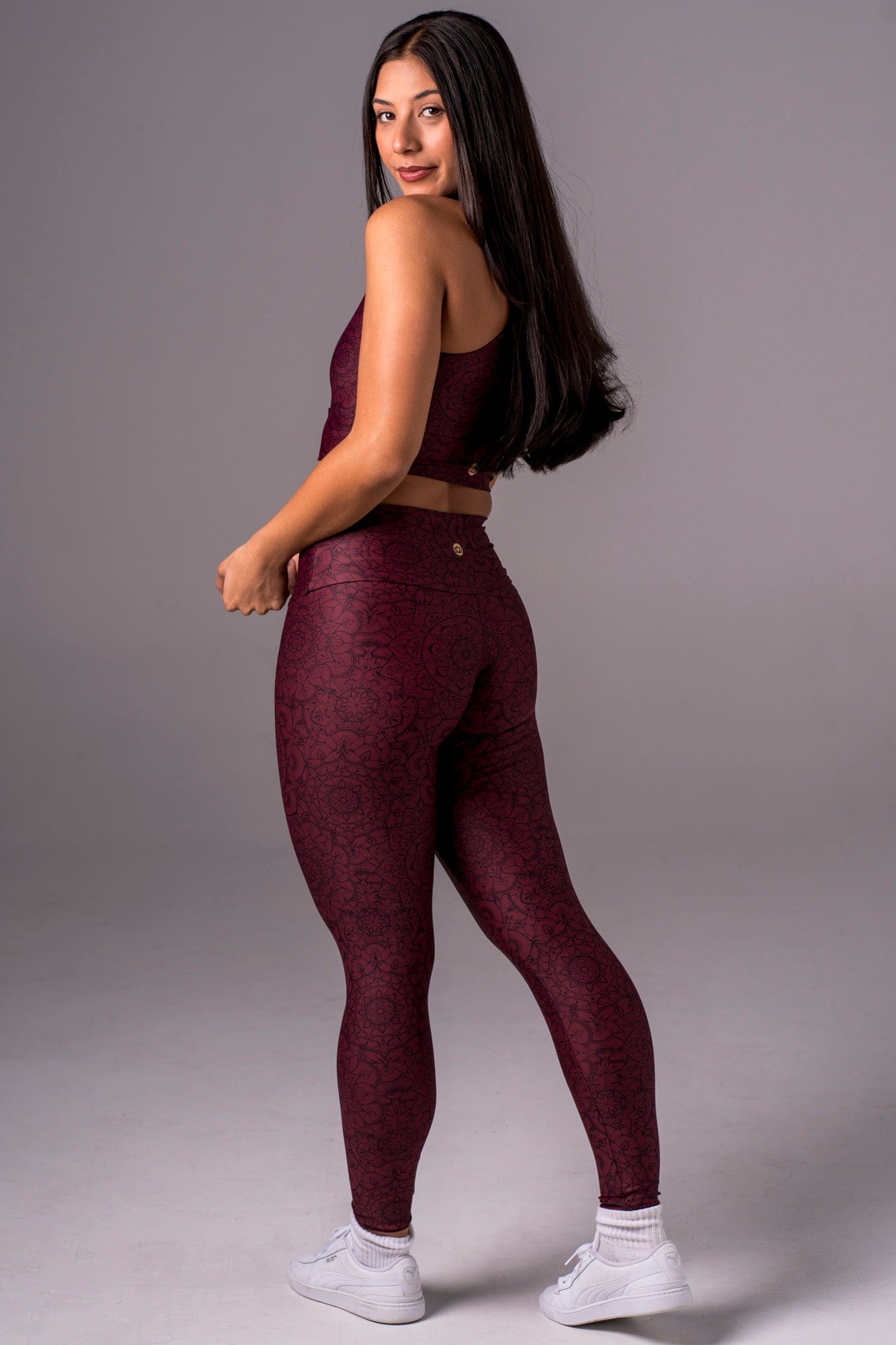 Mandala Dynamic High Waisted Ankle Biter Leggings