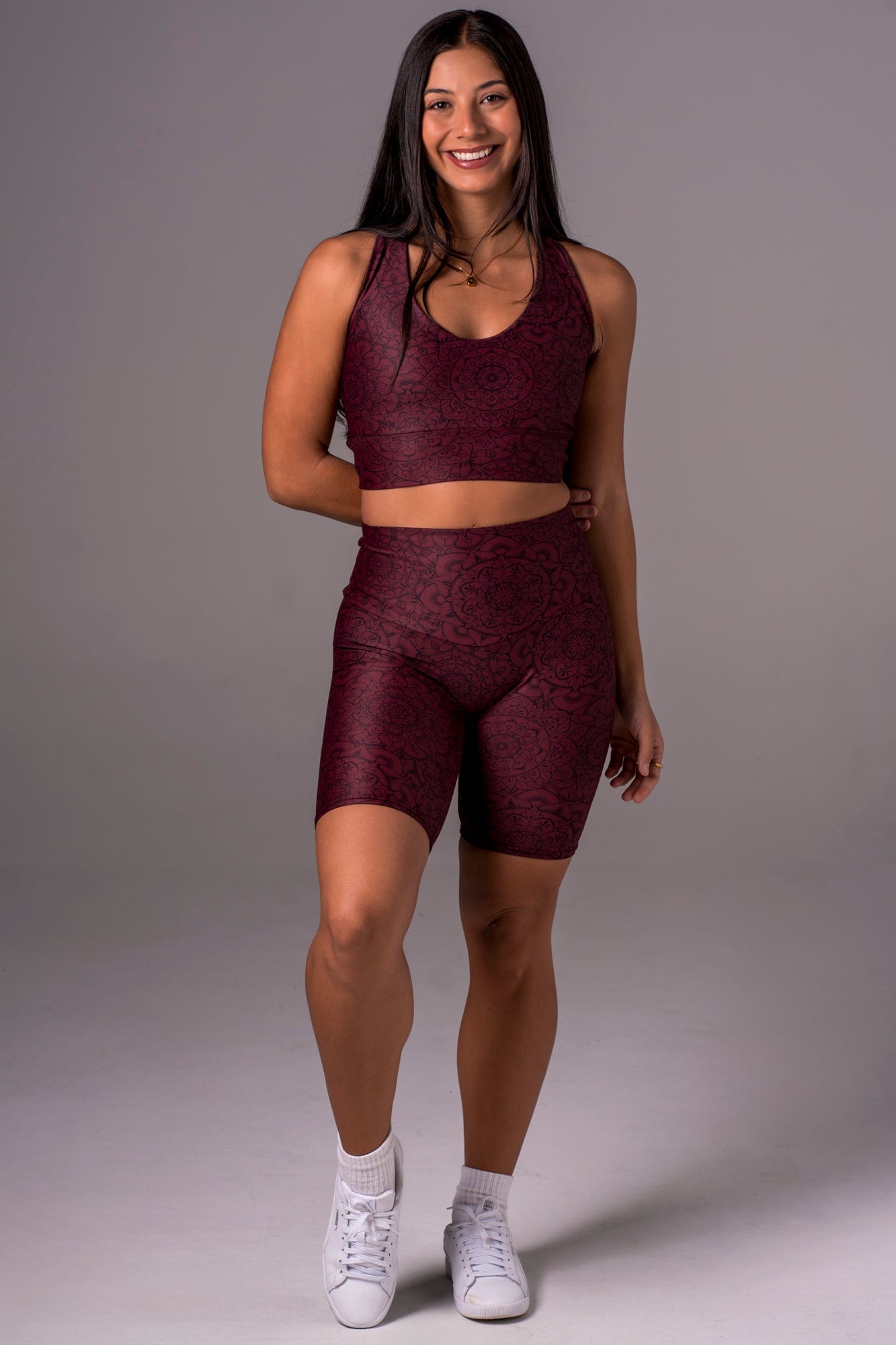 Mandala Dynamic High Waisted Bike Shorts