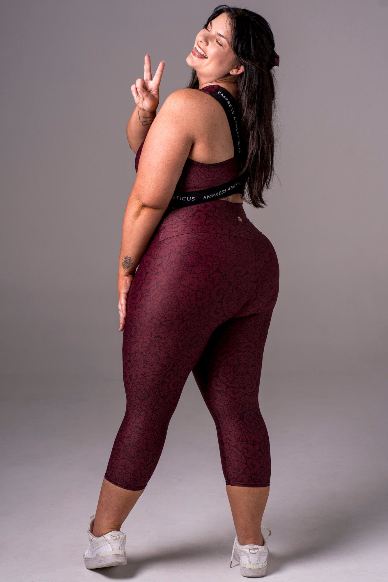 Mandala Dynamic High Waisted Capri Leggings