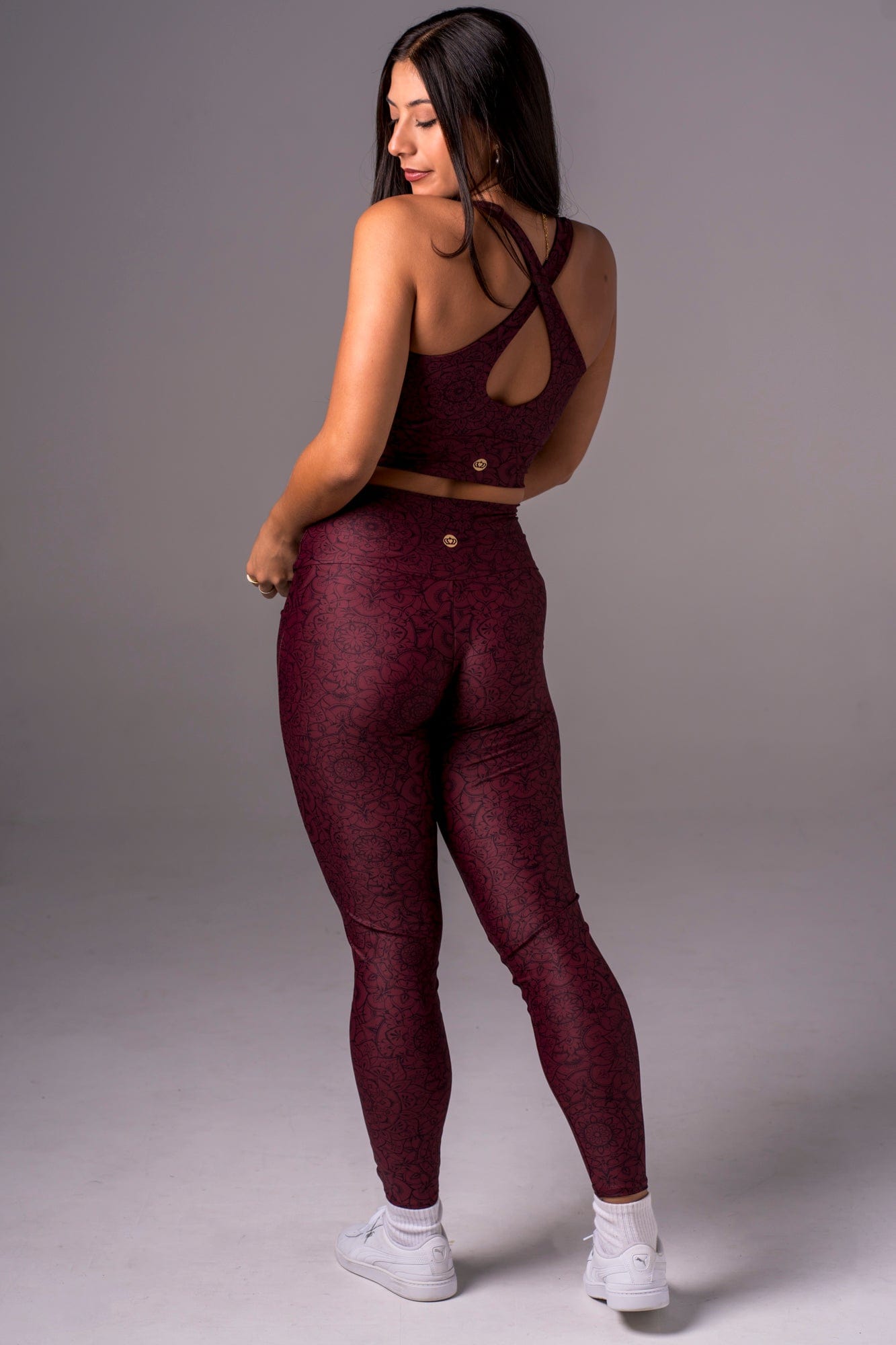 Mandala Dynamic High Waisted Pocket Ankle Biter Leggings
