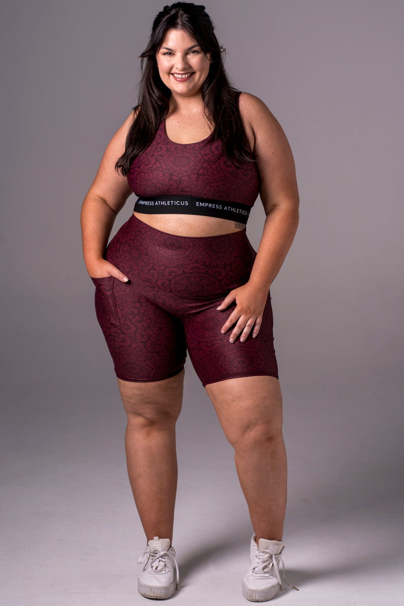 Mandala Dynamic High Waisted Pocket Booty Shorts