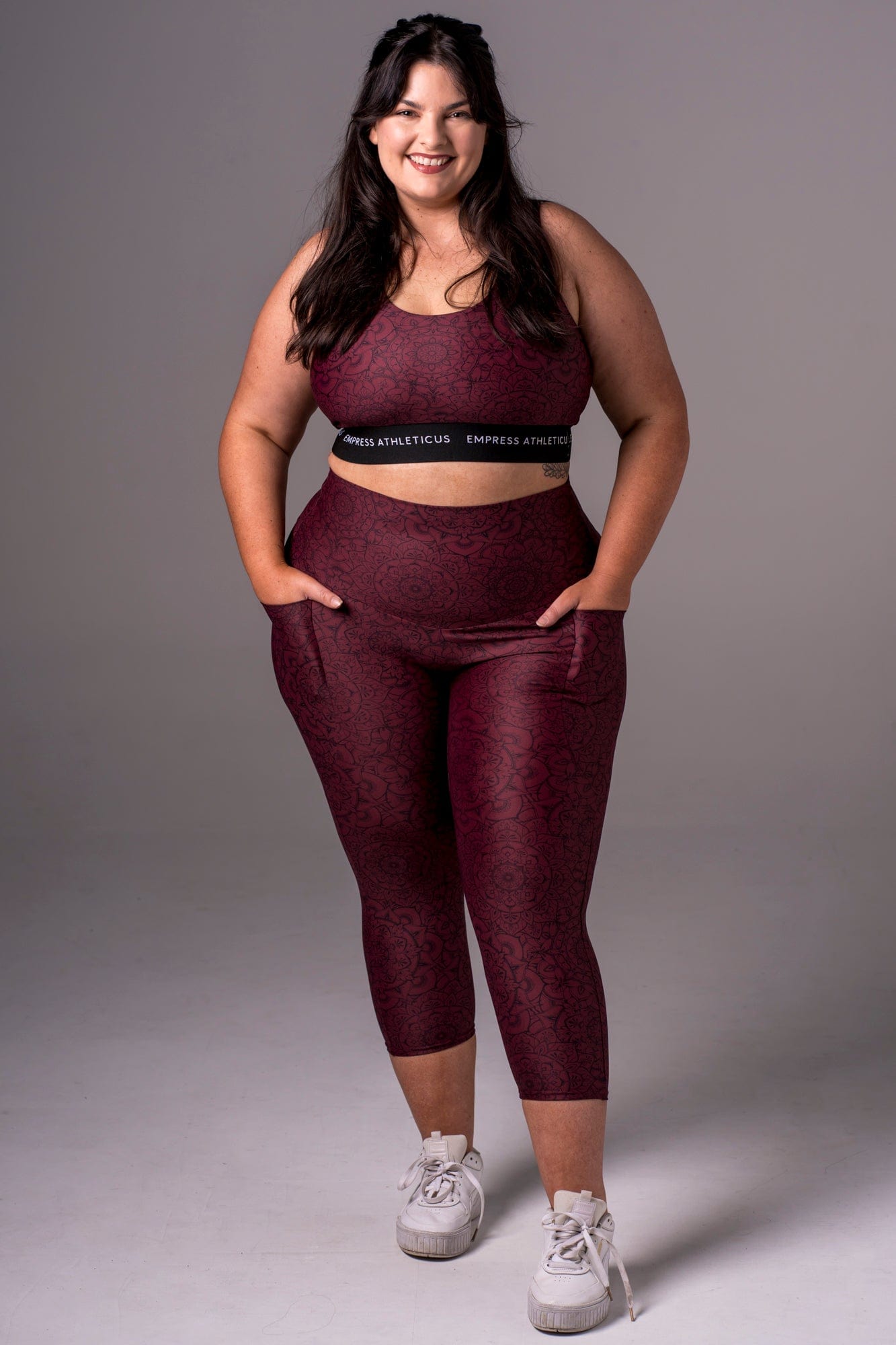 Mandala Dynamic High Waisted Pocket Capri Leggings