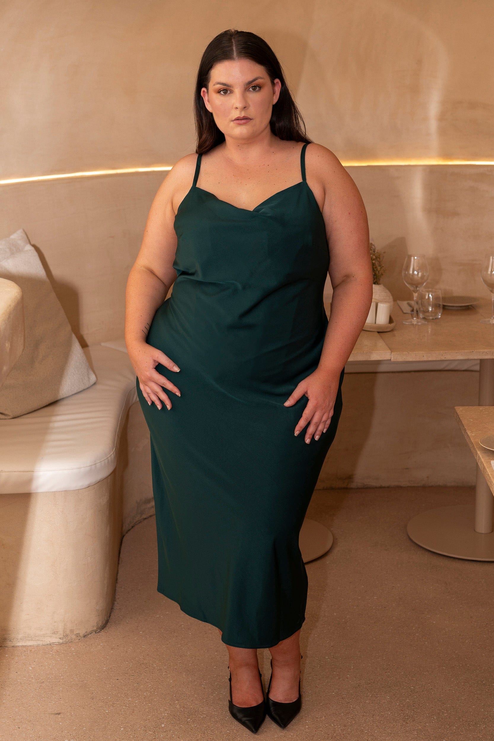 Margarita Cowl Neck Dress