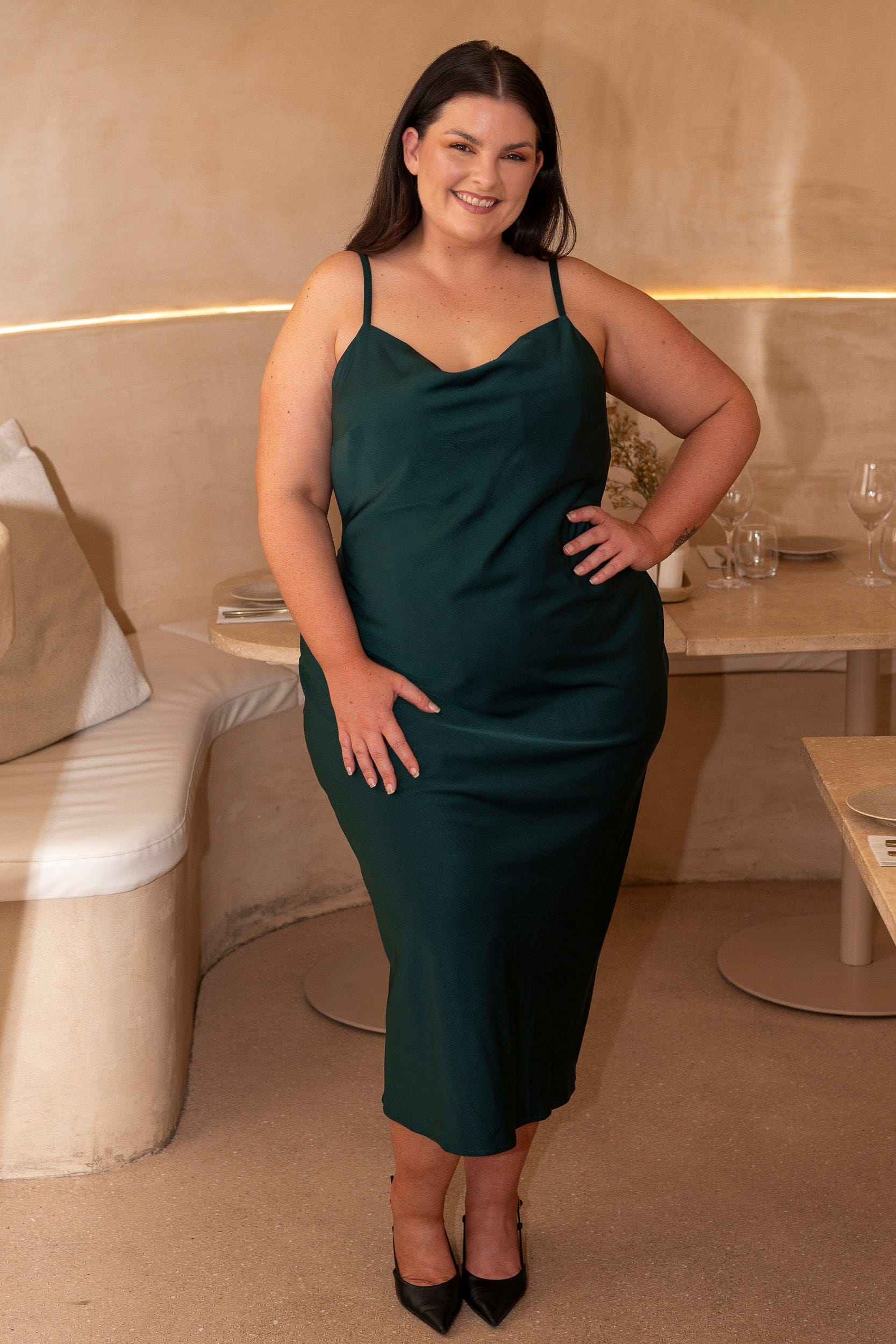 Margarita Cowl Neck Dress