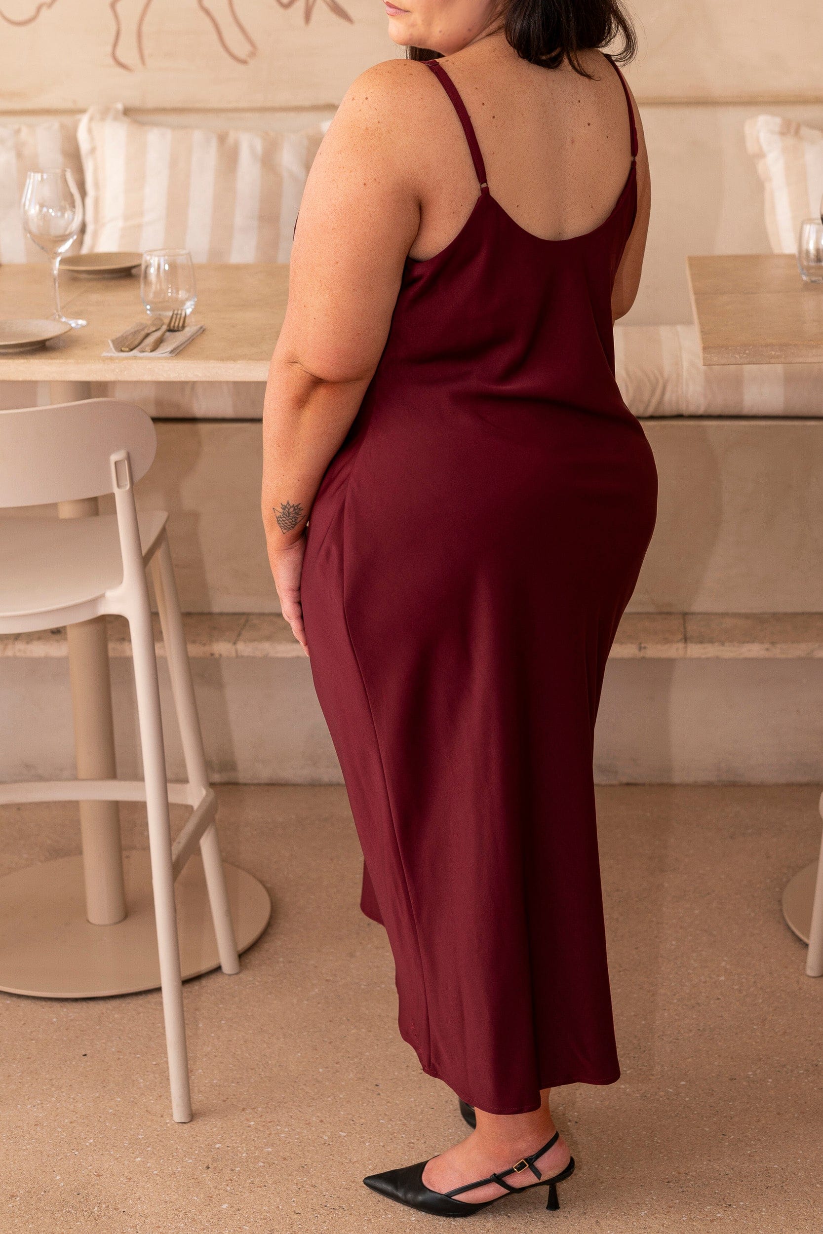 Merlo Cowl Neck Dress