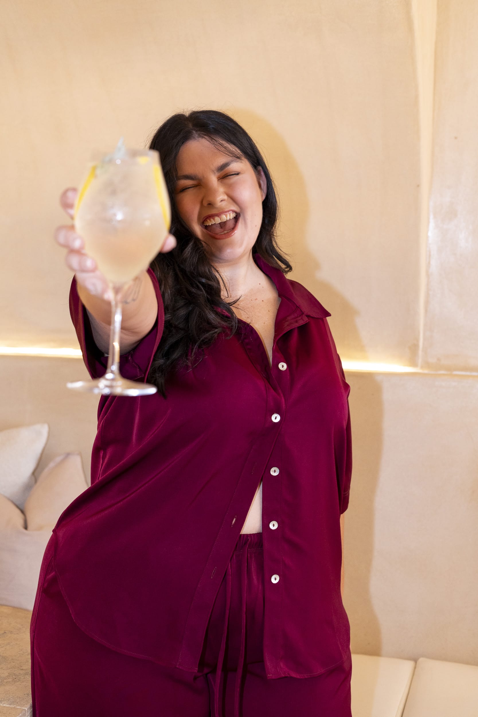 Merlot Button Up Shirt