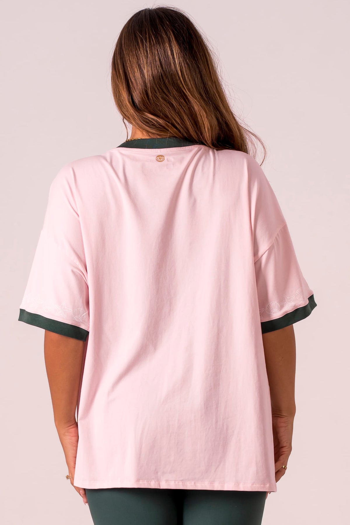 Mermaid Club V Neck Oversized T-Shirt