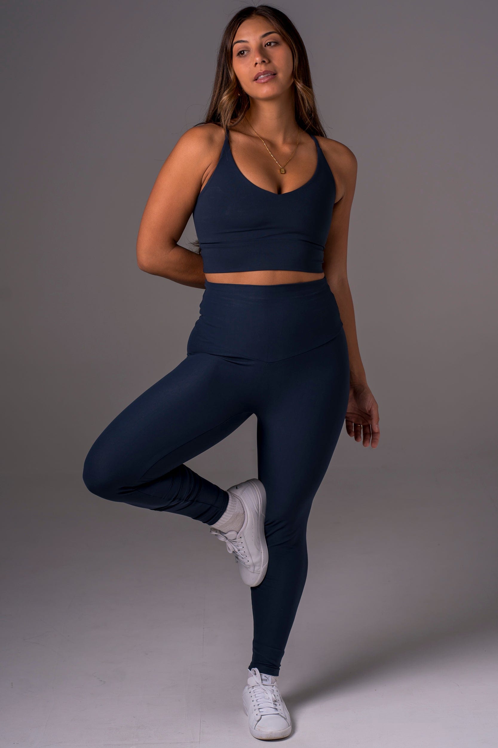 Midnight Dynamic High Waisted Ankle Biter Leggings