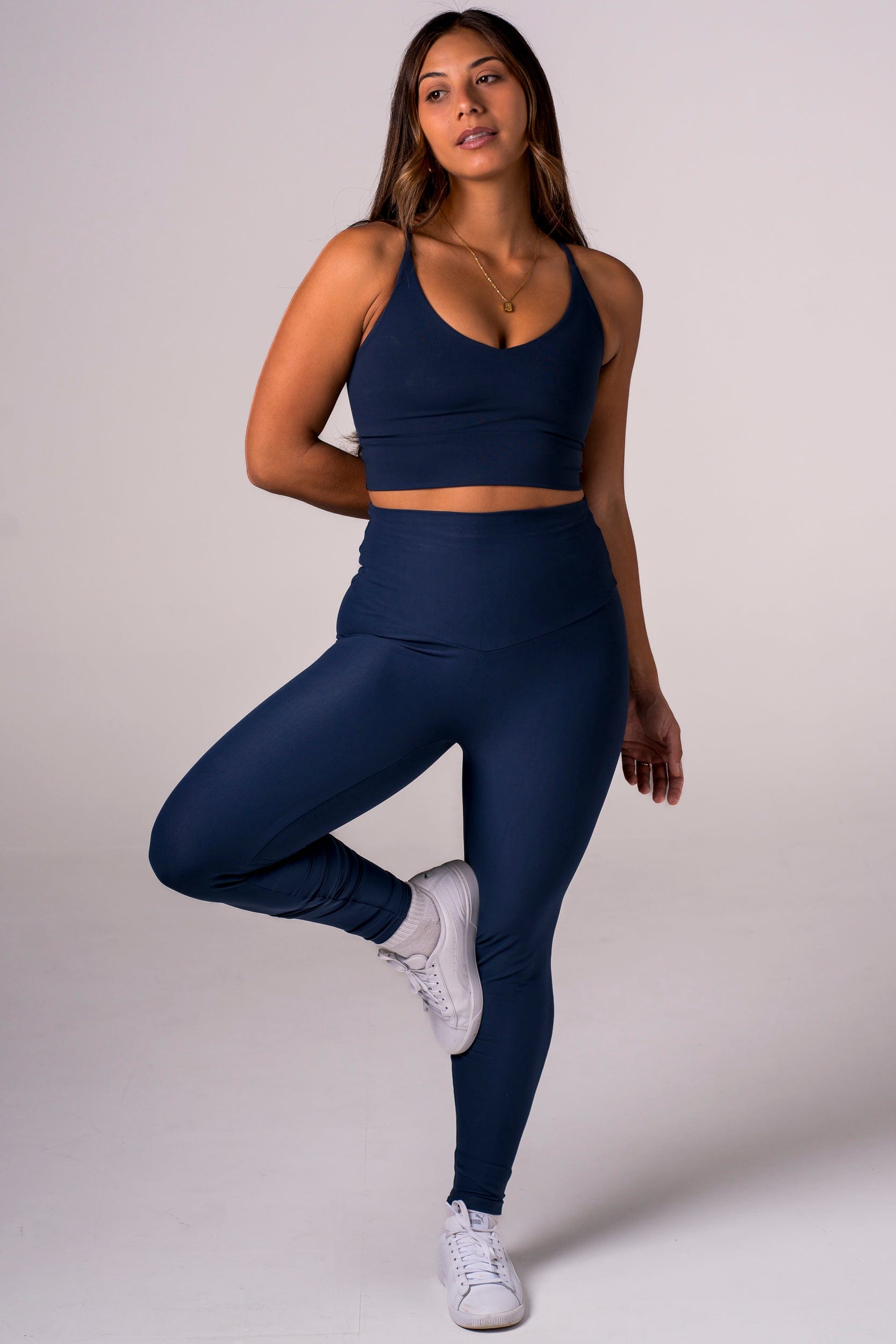Midnight Dynamic High Waisted Ankle Biter Leggings