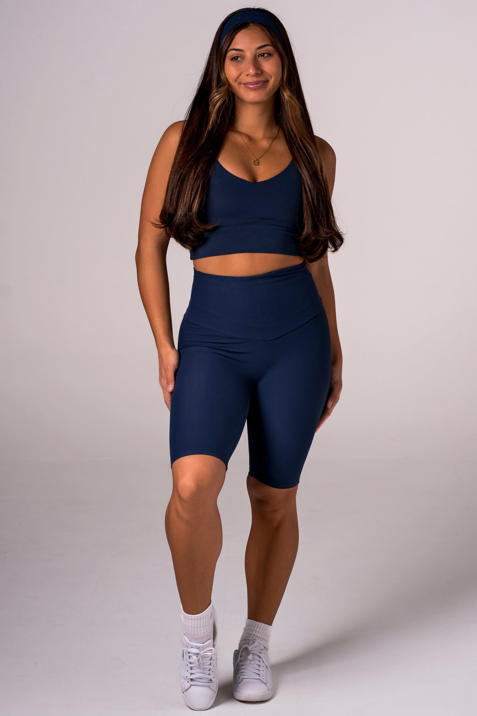 Midnight Dynamic High Waisted Bike Shorts