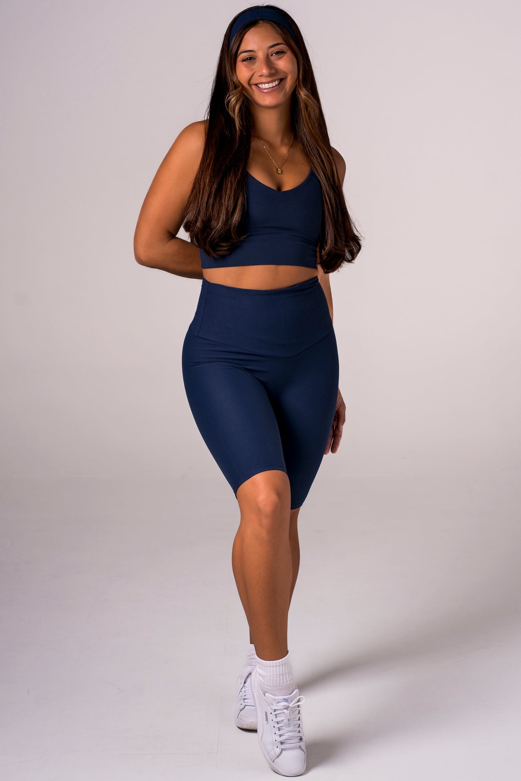 Midnight Dynamic High Waisted Bike Shorts