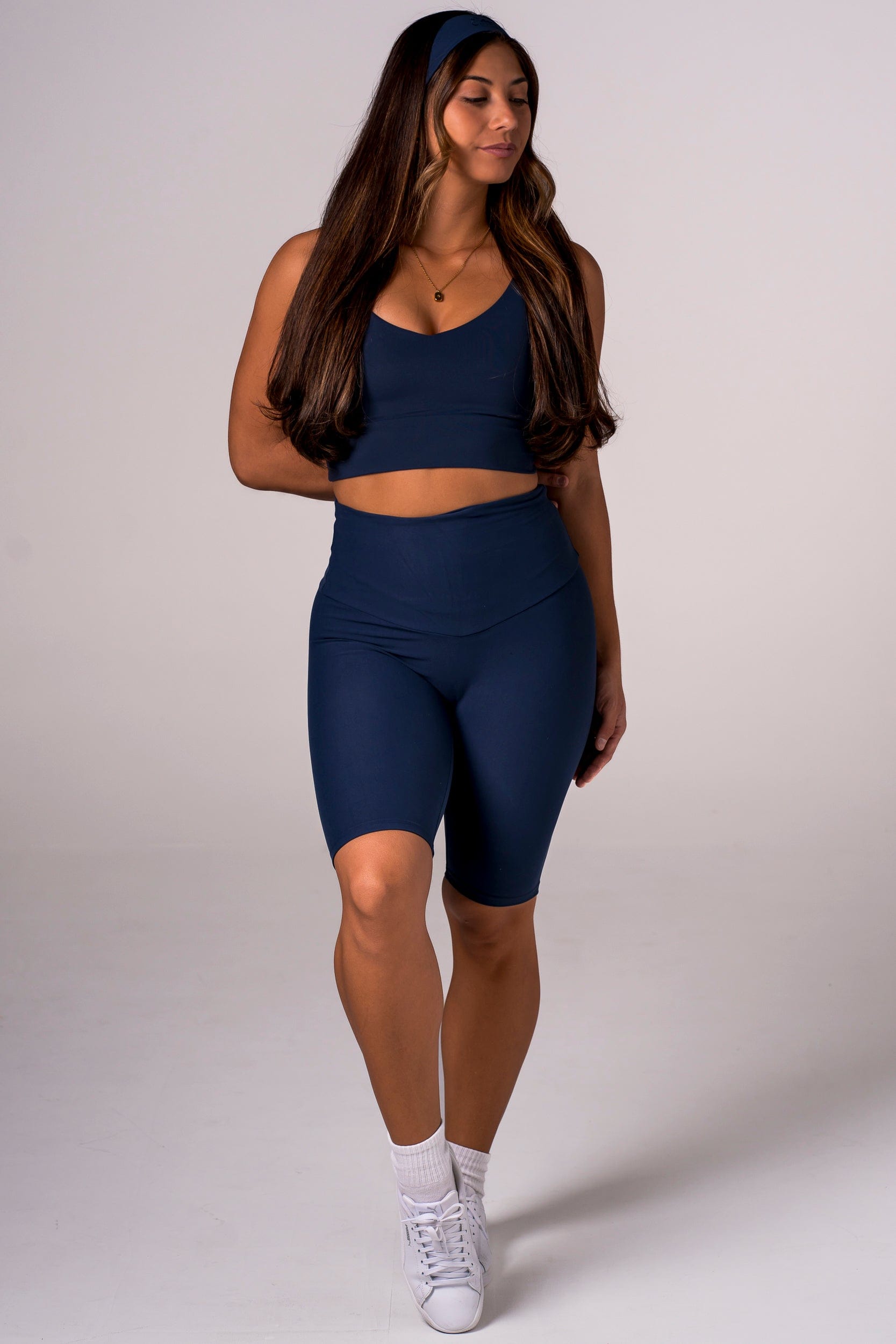 Midnight Dynamic High Waisted Bike Shorts