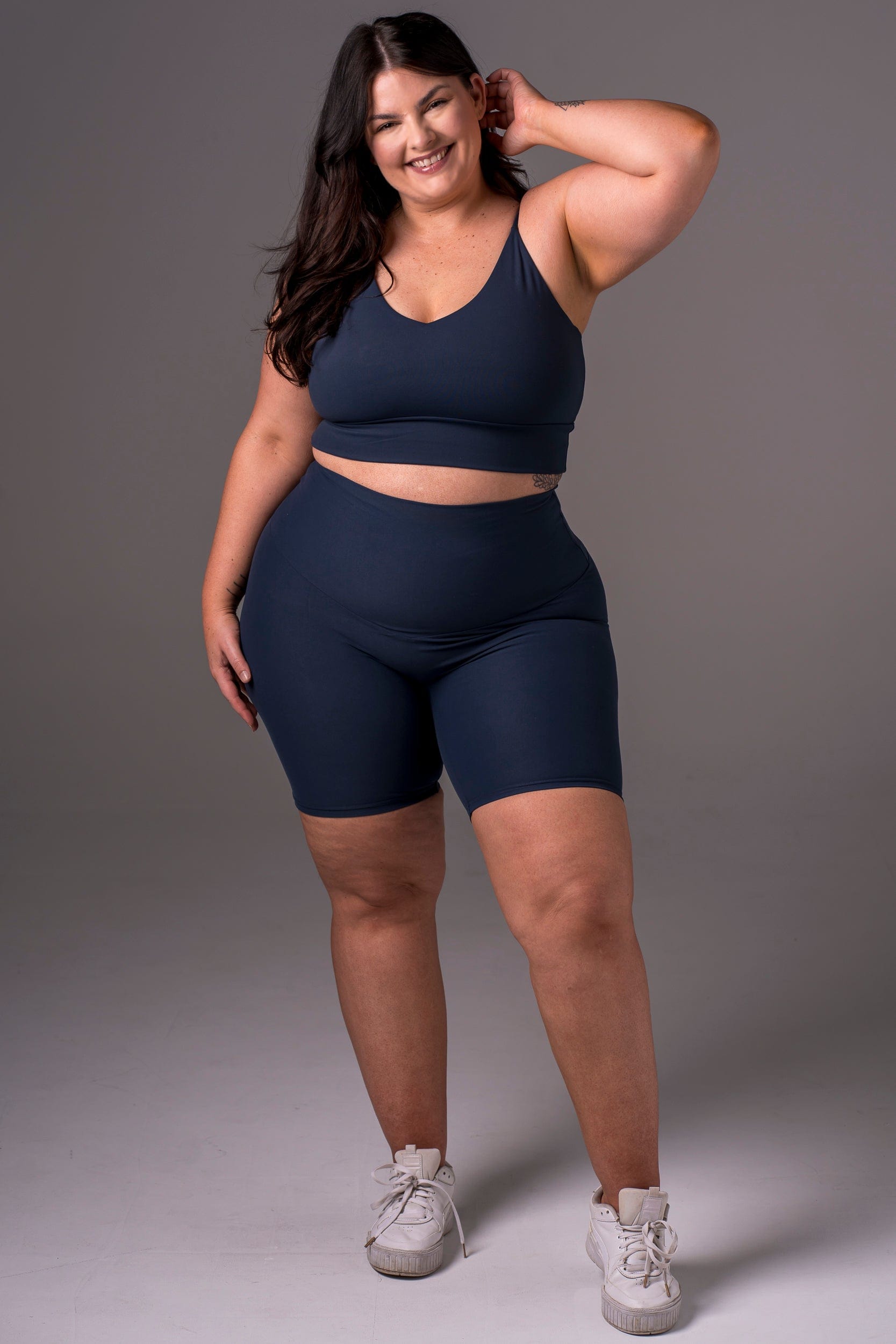 Midnight Dynamic High Waisted Booty Shorts